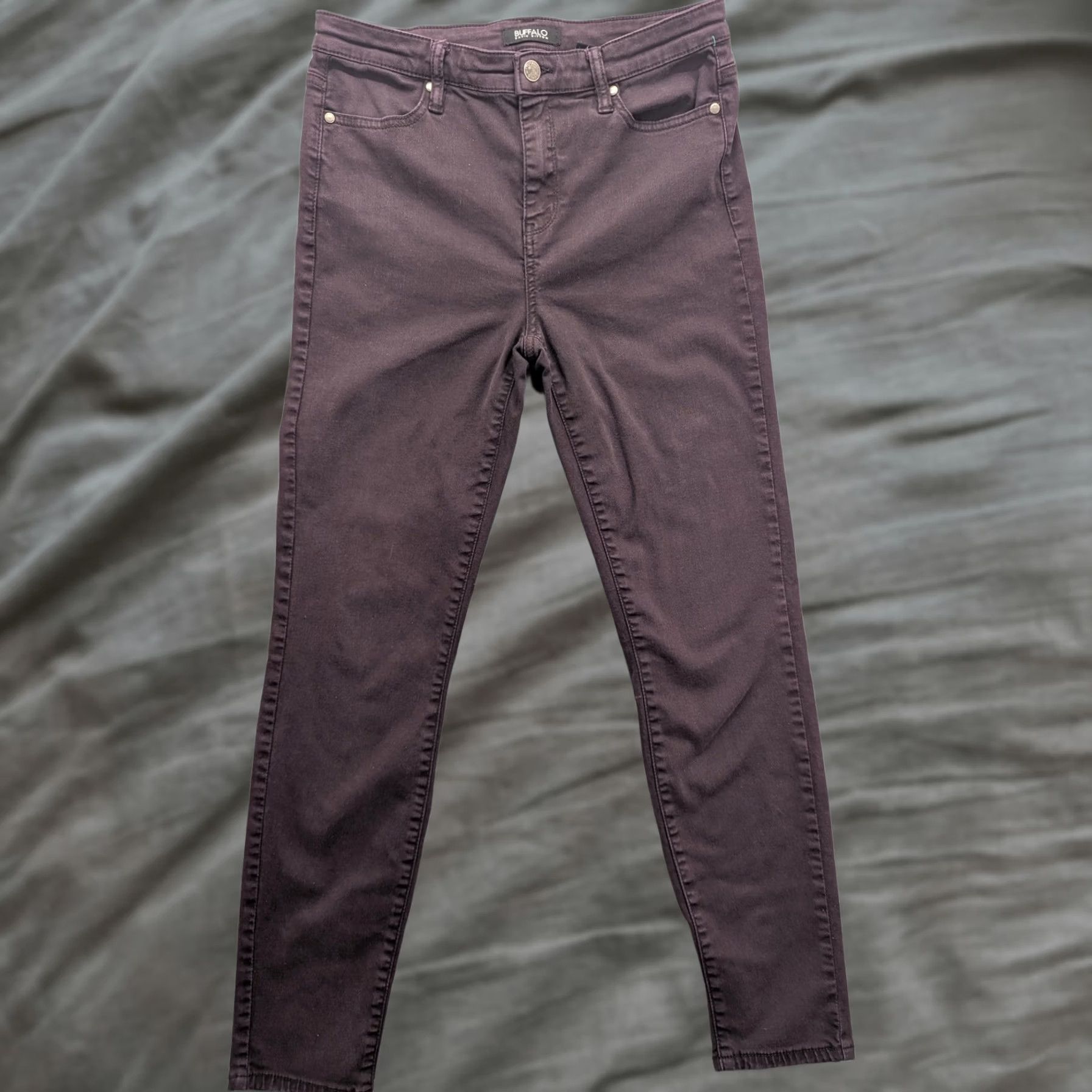 Buffalo David Bitton Jeans Womens 6/28 Purple Hanna High Rise Skinny Stretch, Women's