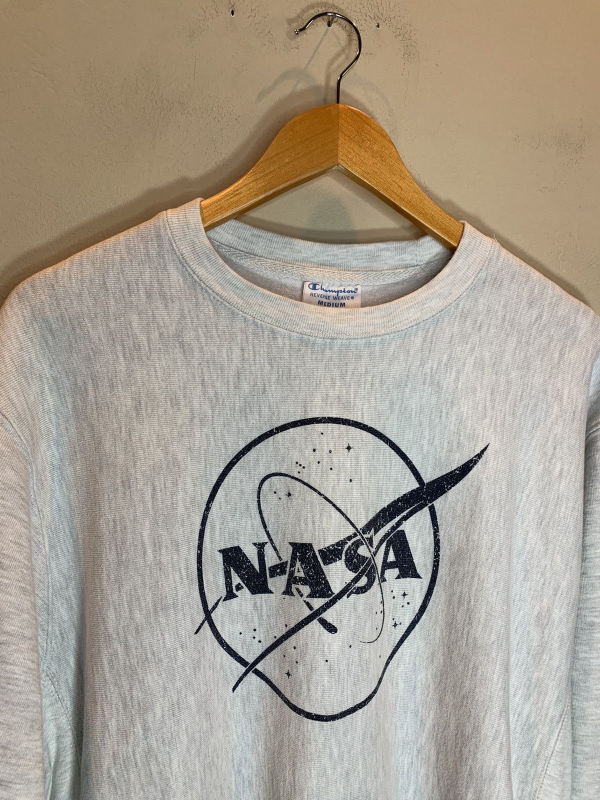 NASA *RARE* NASA Logo Space Reverse Weave Crewneck Sweatshirt Size US M / EU 48-50 / 2 - 2 Thumbnail
