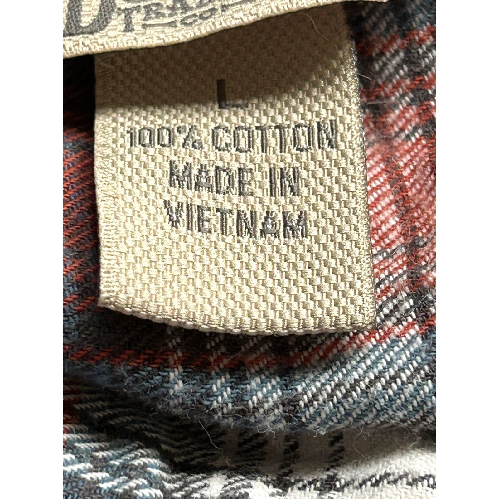 CO Duluth Trading Co Shirt Mens Large Red Blue White Multicolor Plaid Long Sleeve Collared Button-Up Pockets Size US L / EU 52-54 / 3 - 6 Thumbnail