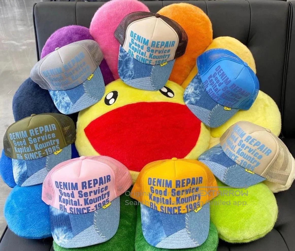 Kapital Kapital Kountry Denim Spliced Trucker Hat . Size ONE SIZE - 5 Thumbnail