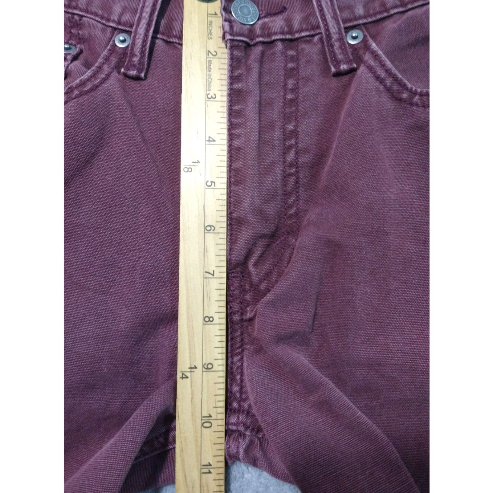Levi's Levi's 514 Jeans Slim Straight Red Denim 30x32 Mens Regular 5-Pocket Levi's 500 Series 514 Model White Tab Vintage No? Size US 30 / EU 46 - 4 Thumbnail