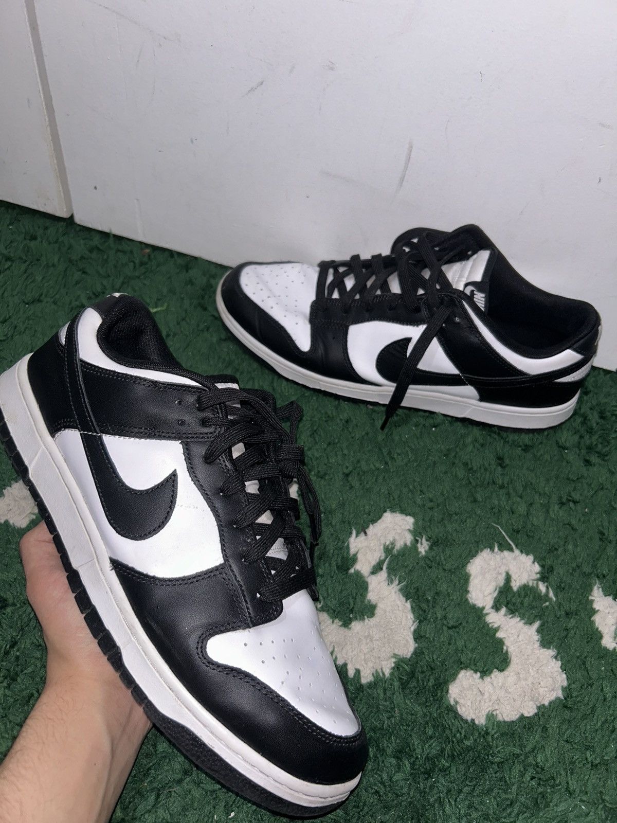 Nike Size 13 - Nike Dunk Low Black White Preowned No Box Size US 13 / EU 46 - 1 Thumbnail