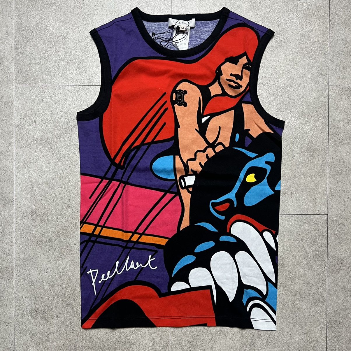 Celine DS Celine x Guy Peellaert 2004 “Looking for Pravda” Tank Top Size M / US 6-8 / IT 42-44 - 2 Thumbnail