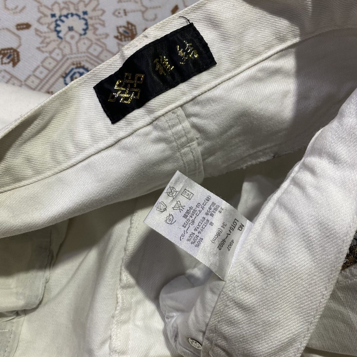 Japanese Brand × Vintage Japanese Script Emboidery Sakura Karakuri Style Size US 30 / EU 46 - 7 Thumbnail