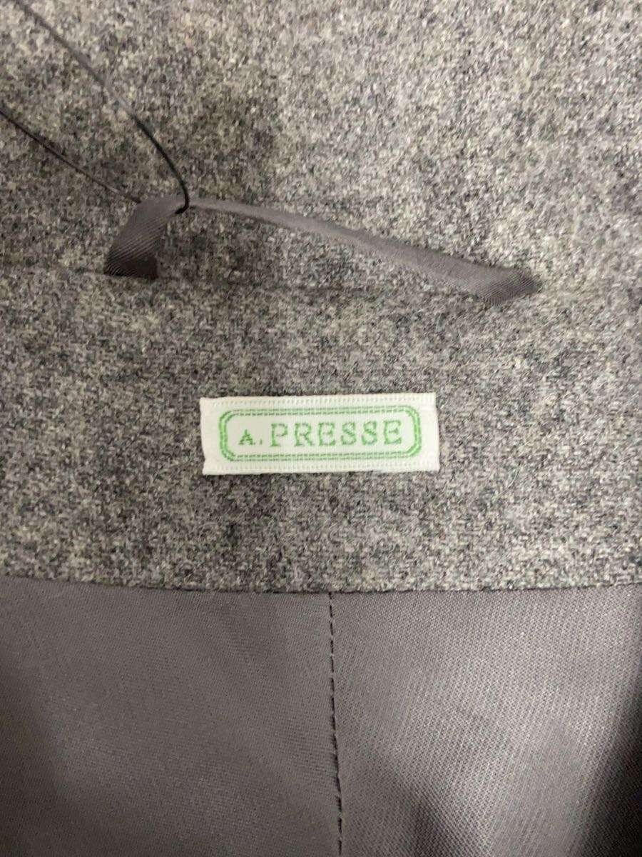 A.PRESSE Gray Cashmere Light Flannel Blouson Size US M / EU 48-50 / 2 - 3 Thumbnail