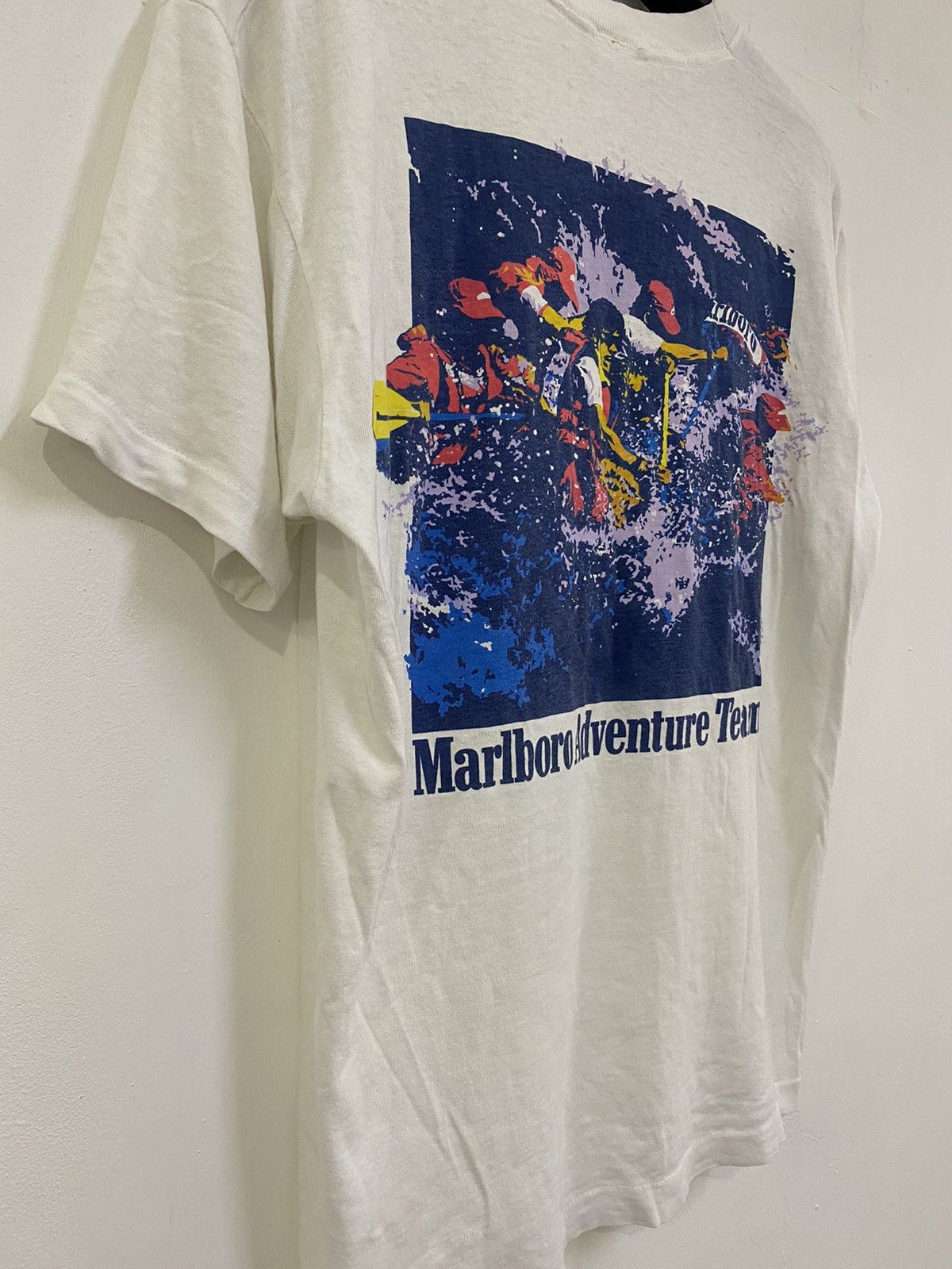 Vintage 💥VINTAGE MARLBORO ADVANTURE TEAM SINGLE STICH POCKET TEE Size US L / EU 52-54 / 3 - 3 Thumbnail