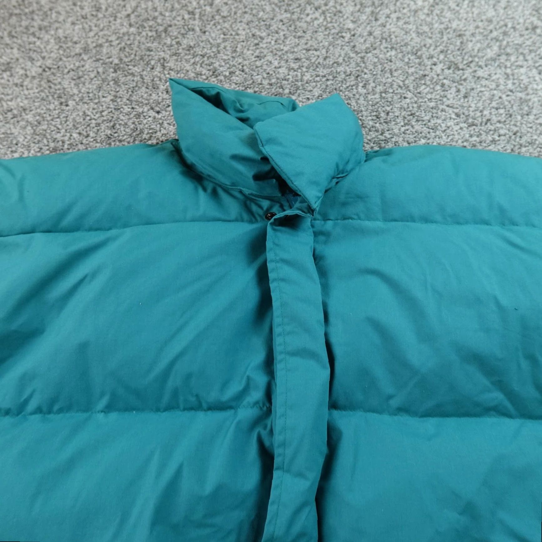 Vintage VTG Key Vest Mens XL Blue Green Down Quilted Puffer Insulated Outdoor Workwear QC Pockets Size US XL / EU 56 / 4 - 3 Thumbnail