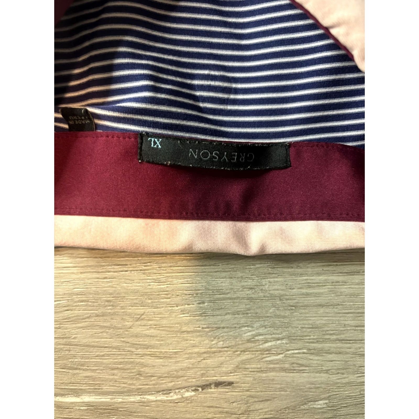 Vintage Greyson Polo Shirt Mens XL Striped Golf Performance Short Sleeve Shirt Size US XL / EU 56 / 4 - 3 Thumbnail