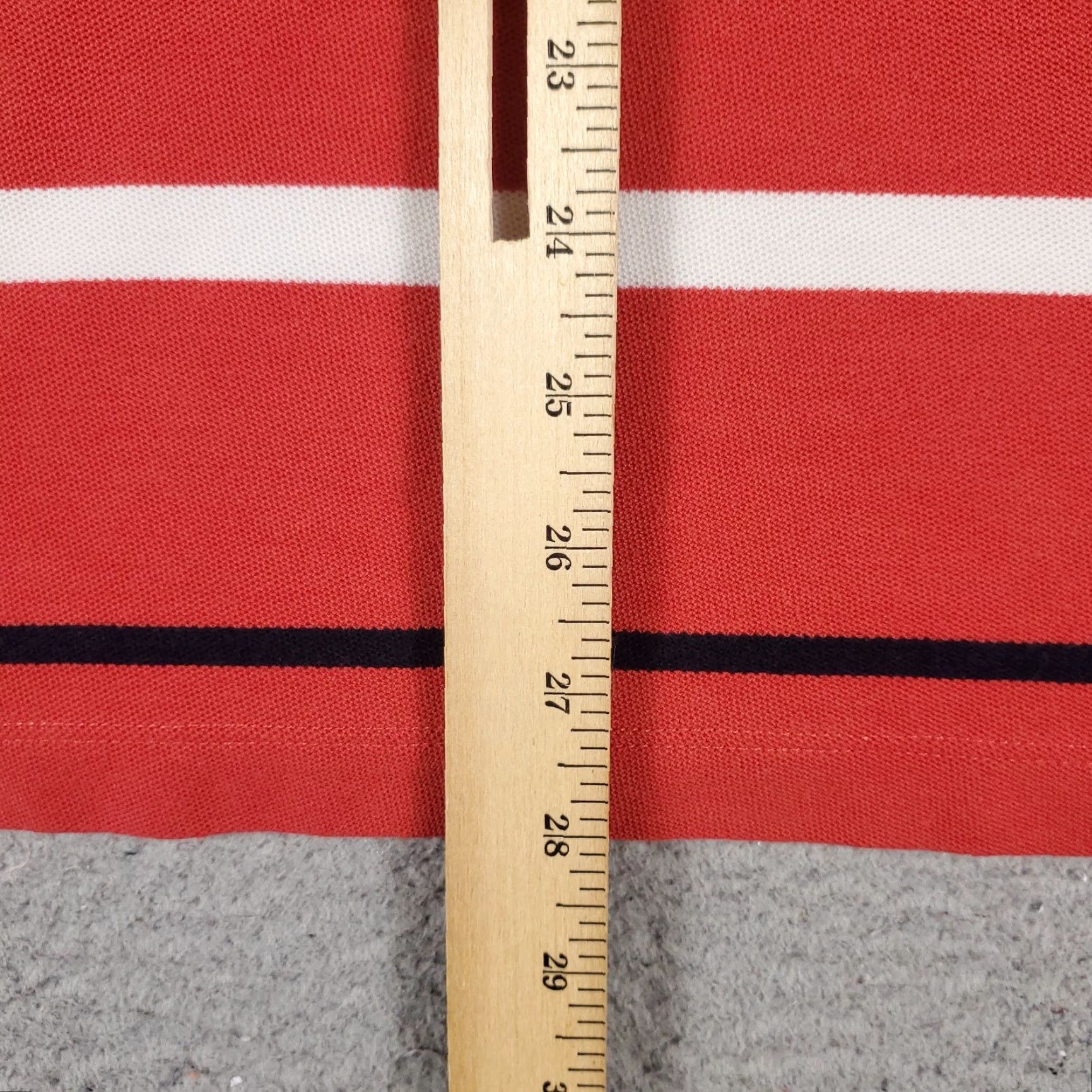 Nautica VINTAGE Nautica Polo Shirt Mens XL Red Striped Casual Short Sleeve Adult Polo Logo Classic Preppy Mens XL Red Knit Shirt Size US XL / EU 56 / 4 - 7 Thumbnail