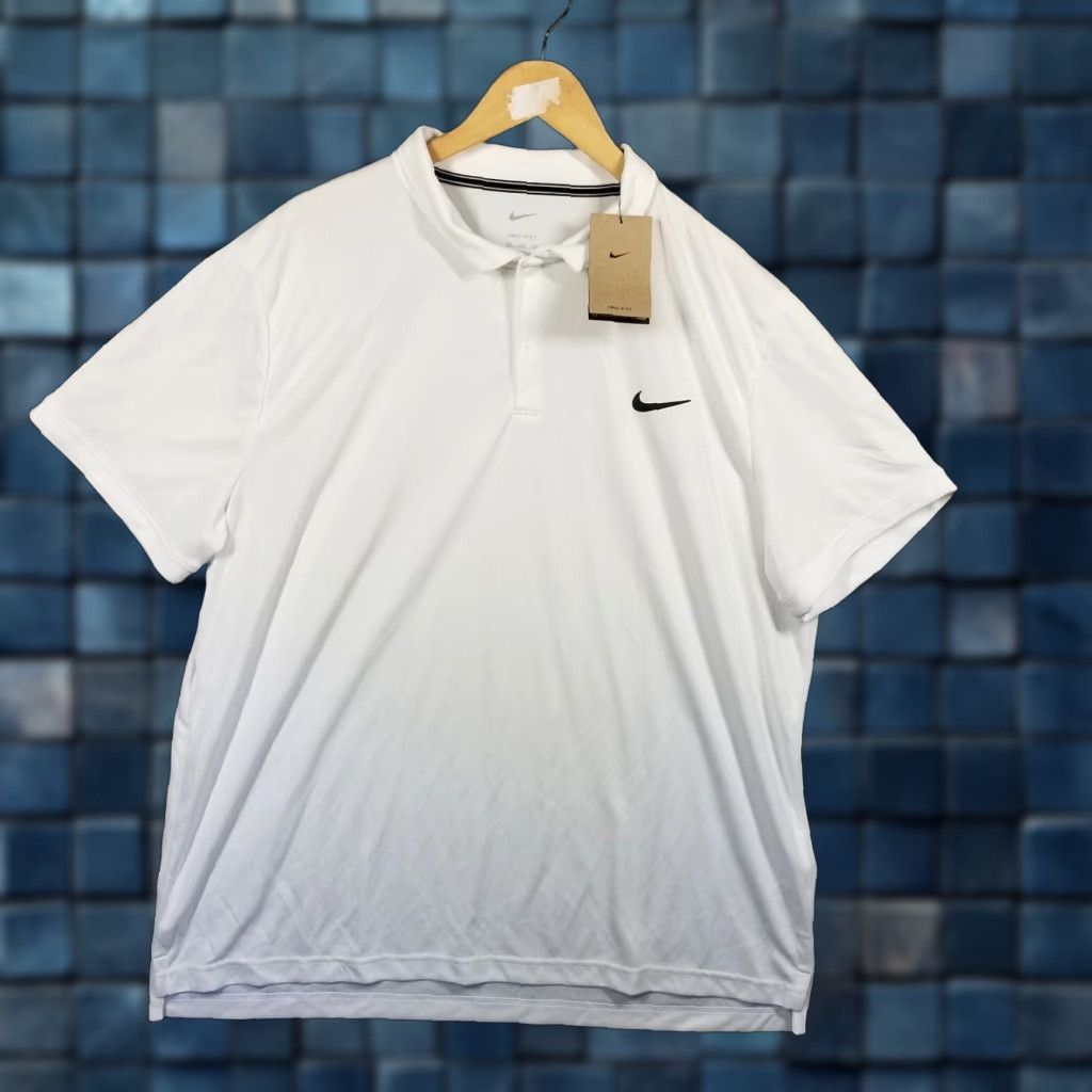 Nike NIKE Dri-FIT Court Victory Polo Shirt 2XL White Standard Fit Tennis Golf NWT Size US XXL / EU 58 / 5 - 1 Thumbnail