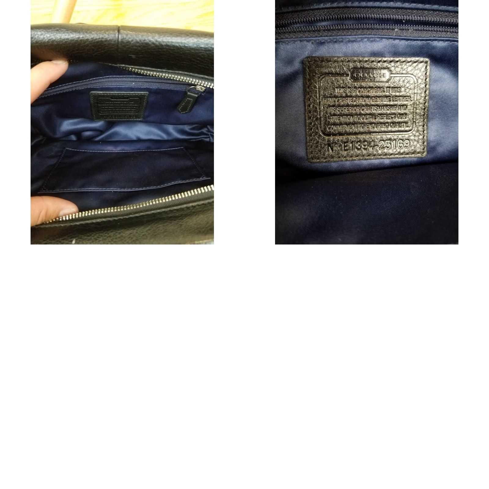 Coach VINTAGE COACH BLACK LEATHER SHOULDER HAND BAG CROSS BAG SZ 10'X8'X3' 25163 Size ONE SIZE - 8 Thumbnail