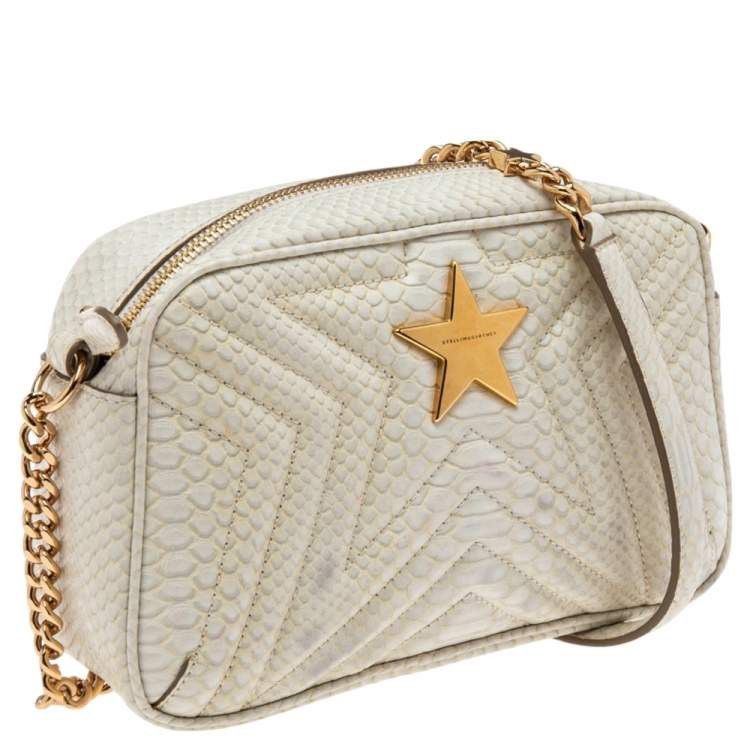 Stella McCartney Stella McCartney White Python Embossed Star Crossbody Bag Size ONE SIZE - 17 Thumbnail