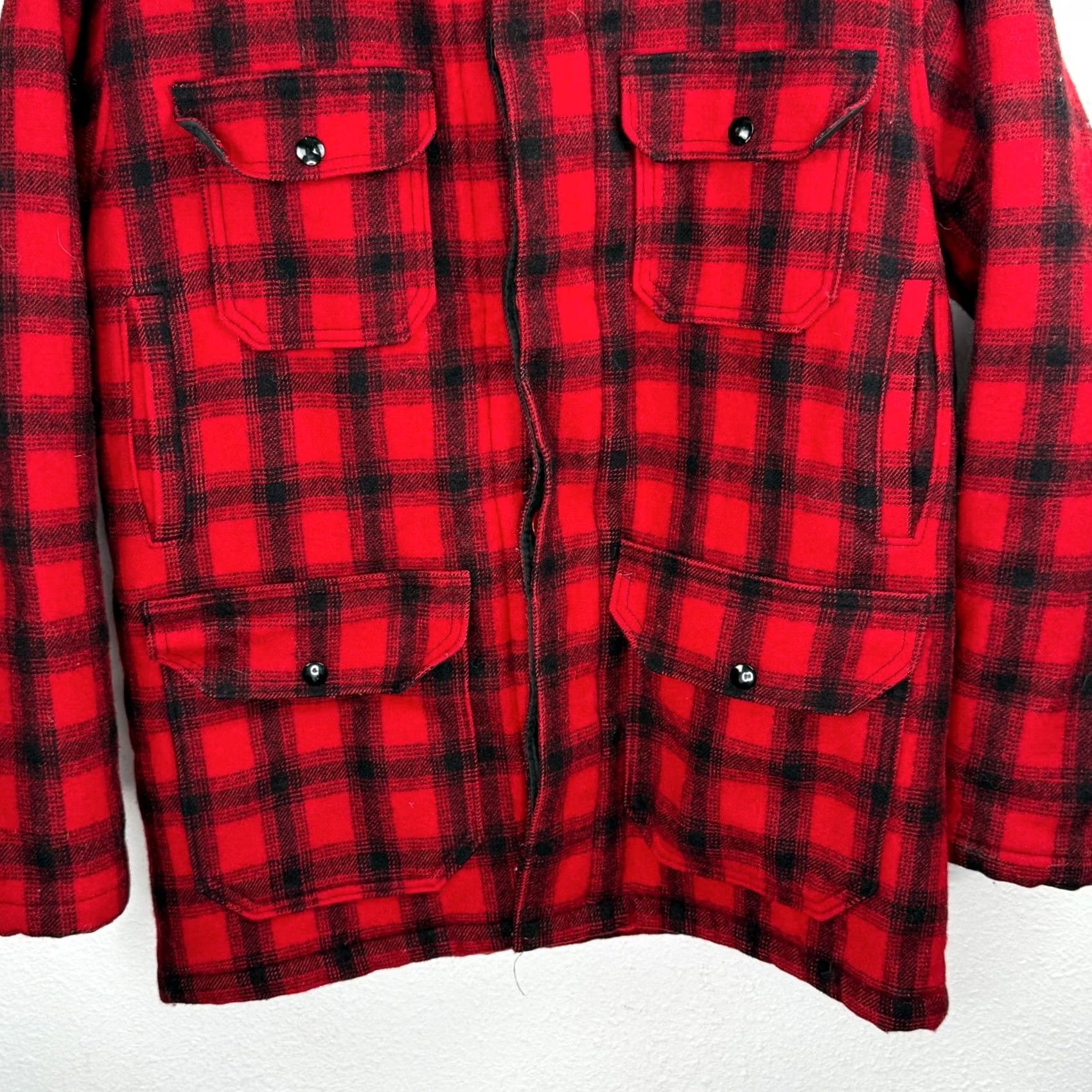 Vintage VINTAGE Woolrich Coat Mackinaw Buffalo Plaid Wool Hunting Jacket Sz 42 USA Shirt Size US XS / EU 42 / 0 - 3 Thumbnail