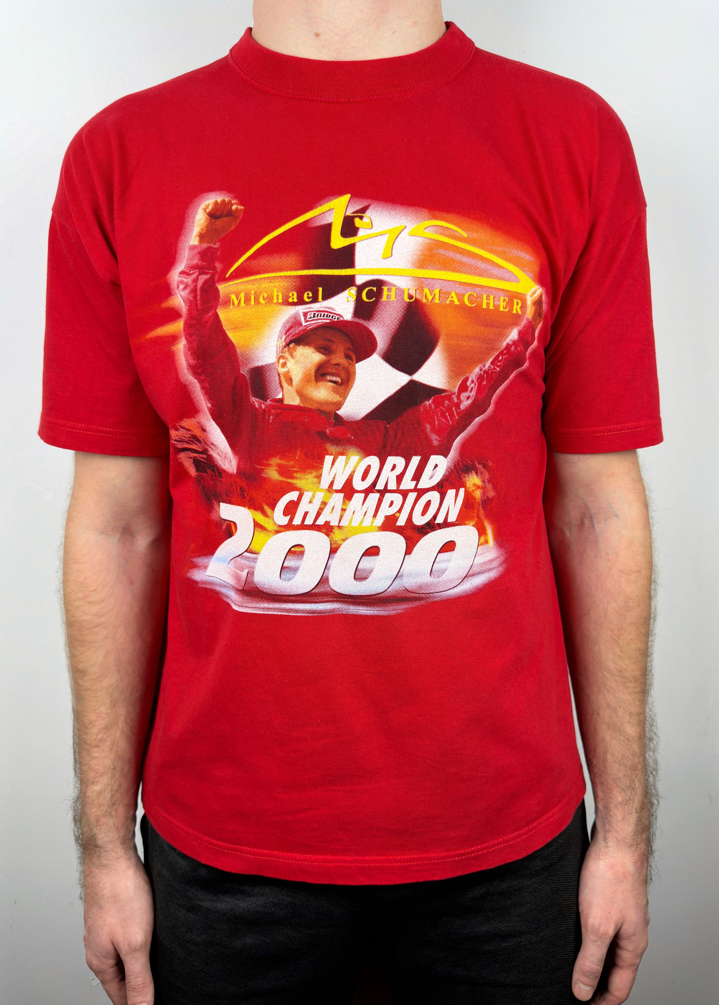 Formula 1 Vintage Michael Schumacher World Champion Graphic T Shirt Size US L / EU 52-54 / 3 - 3 Thumbnail