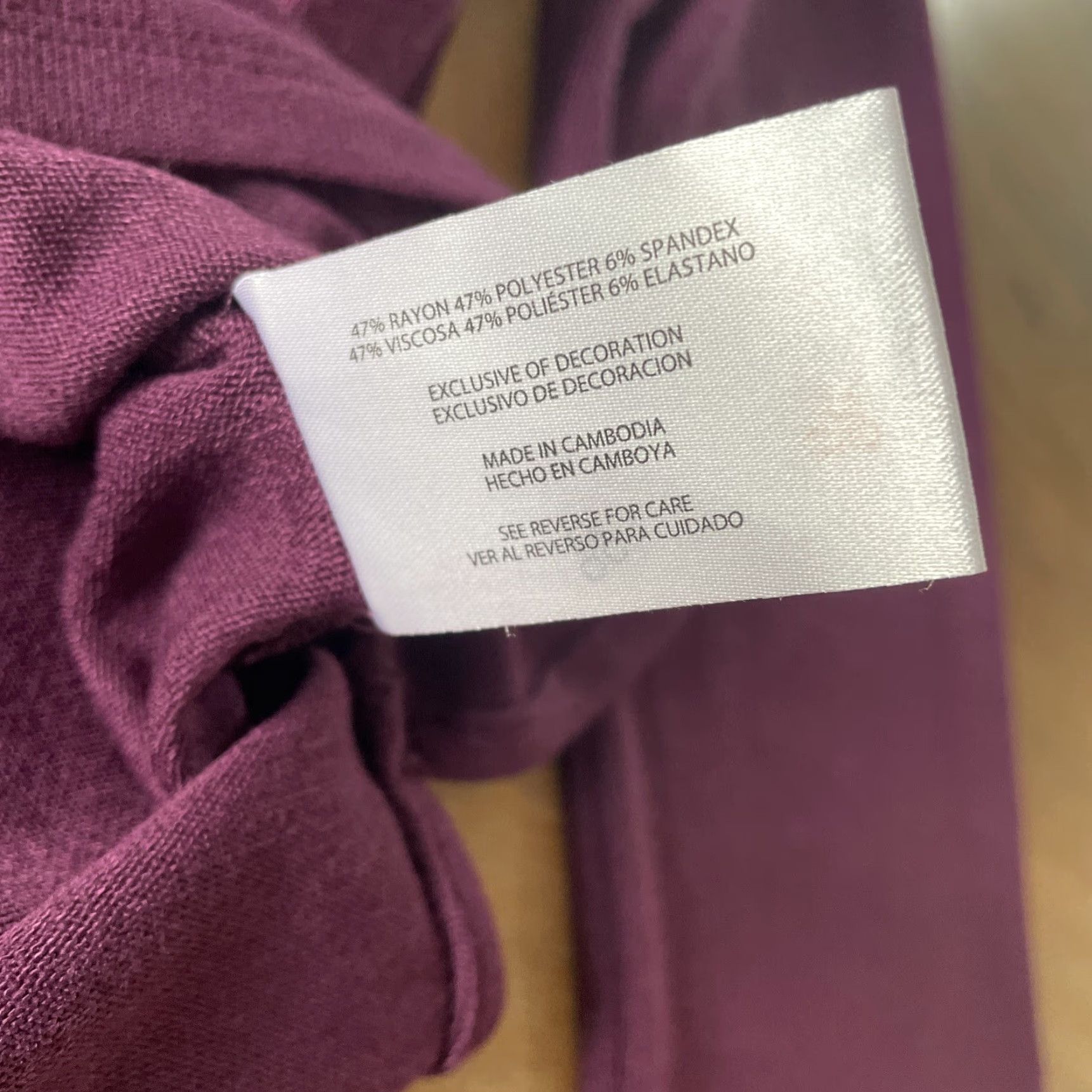 Banana Republic Banana Republic Shirt Long Sleeve Women's XL Maroon Pullover Knit Round Neck Casual Sweater Size XL / US 12-14 / IT 48-50 - 5 Thumbnail