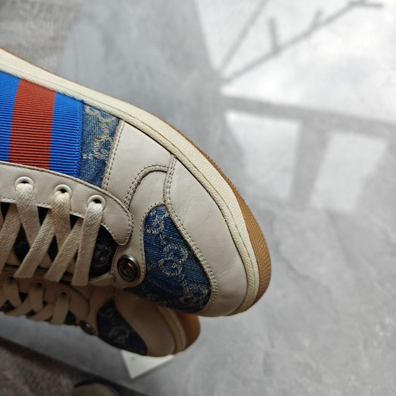 Gucci Gucci Screener Denim Fashion Sneakers for Men - Size US 9 / EU 42 - 6 Thumbnail