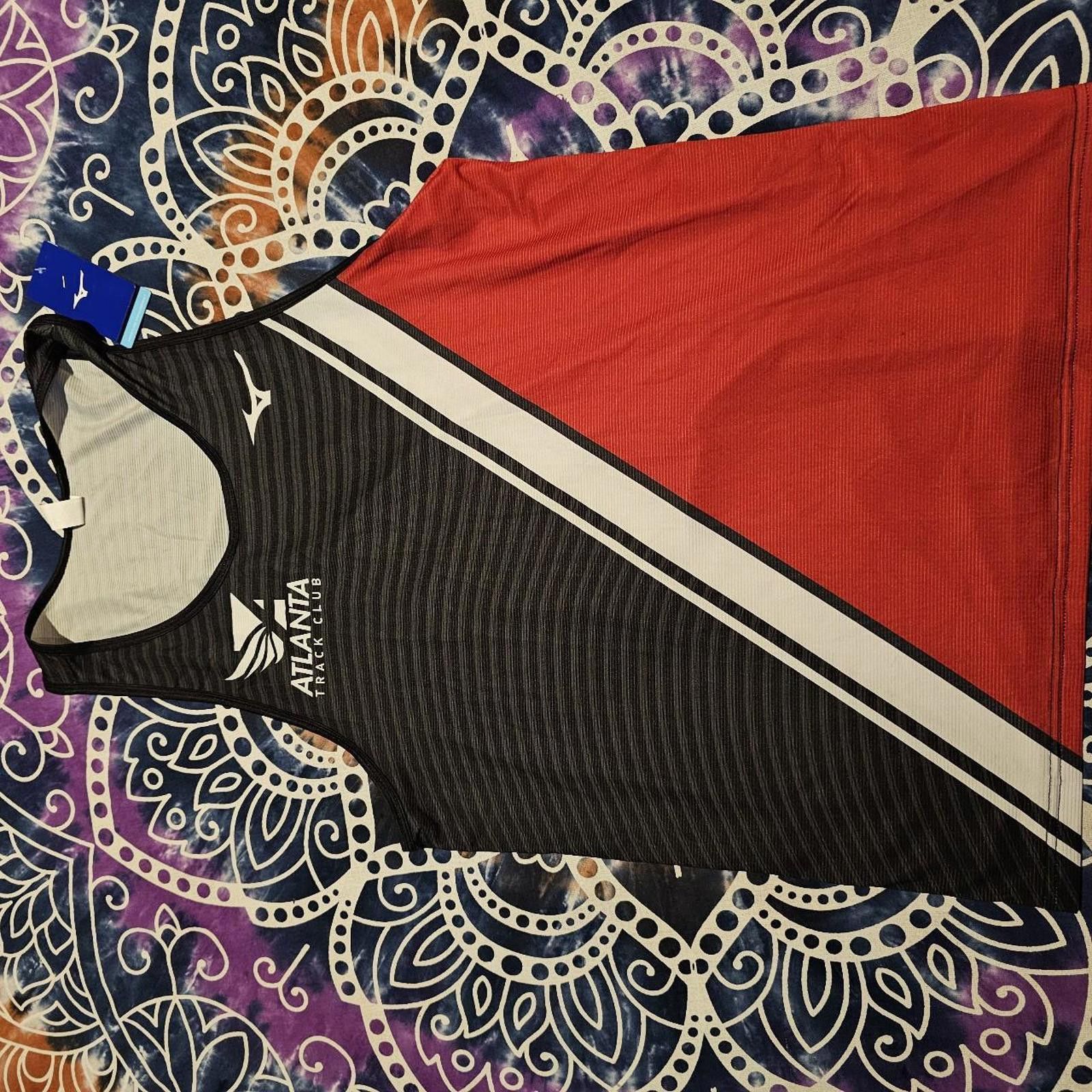 Mizuno Mizuno Men's Black and Red Atlanta Track Club Tank Top Size US S / EU 44-46 / 1 - 7 Thumbnail