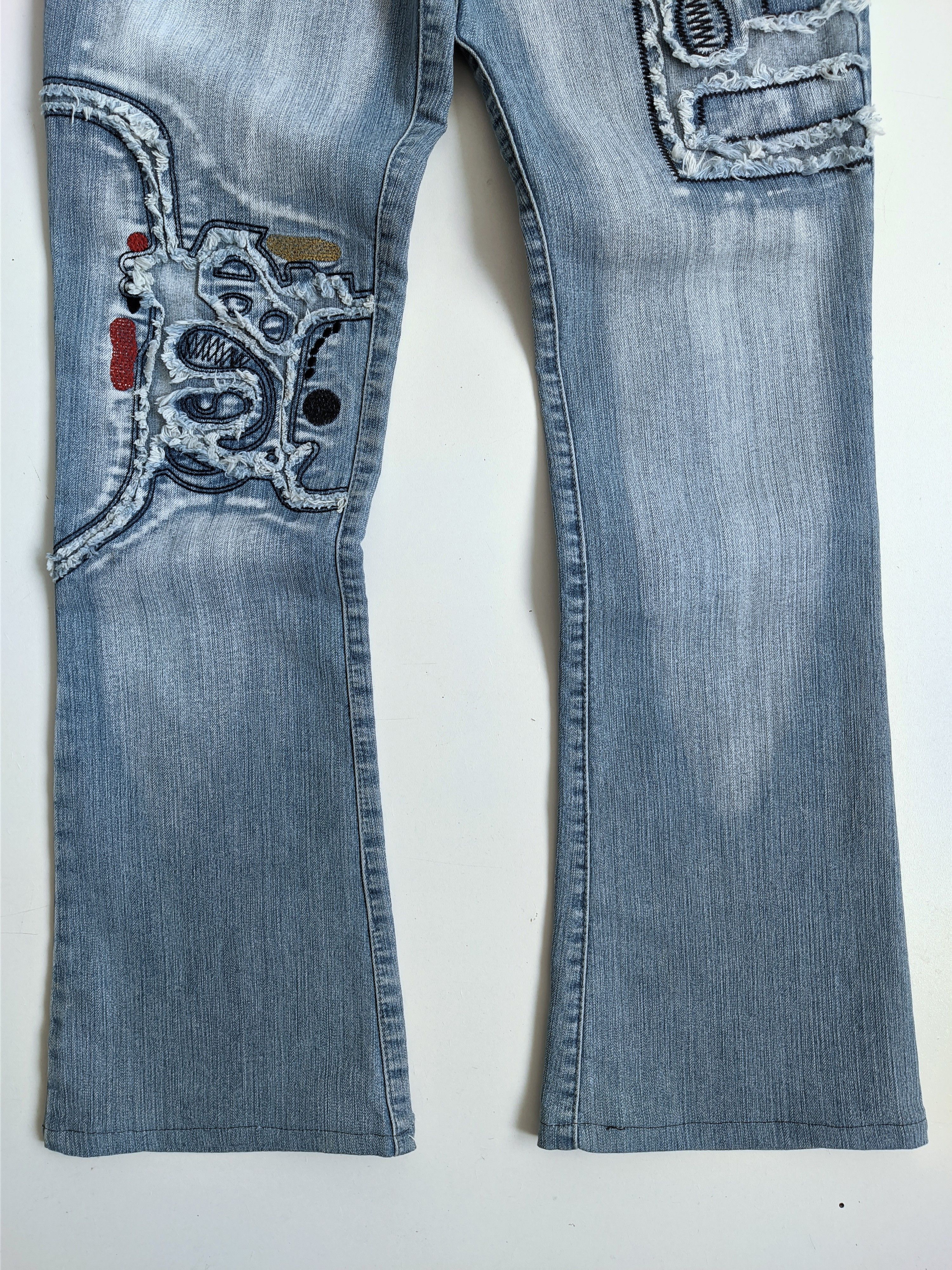 Vintage Vintage jeans distressed y2k avant garde denim Size 28" / US 6 / IT 42 - 4 Thumbnail