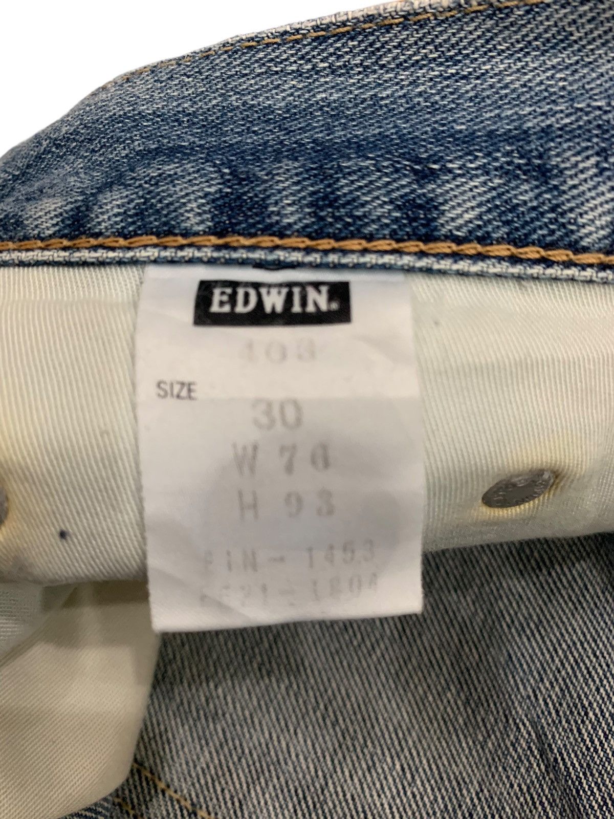 Edwin Edwin Distressed Reconstructed Sashiko Denim Pants (AC15) Size US 30 / EU 46 - 18 Thumbnail