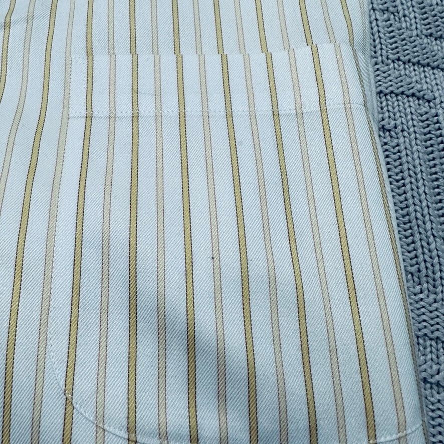Brooks Brothers Brooks Brothers yellow striped button down Size US XL / EU 56 / 4 - 4 Thumbnail
