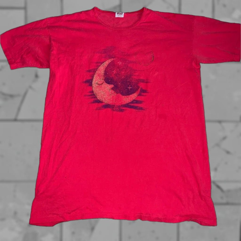 Anvil VINTAGE Anvil Single Stitch USA Graphic Moon WOMENS ONE SIZE FITS ALL Sleep Tee Size ONE SIZE - 1 Thumbnail