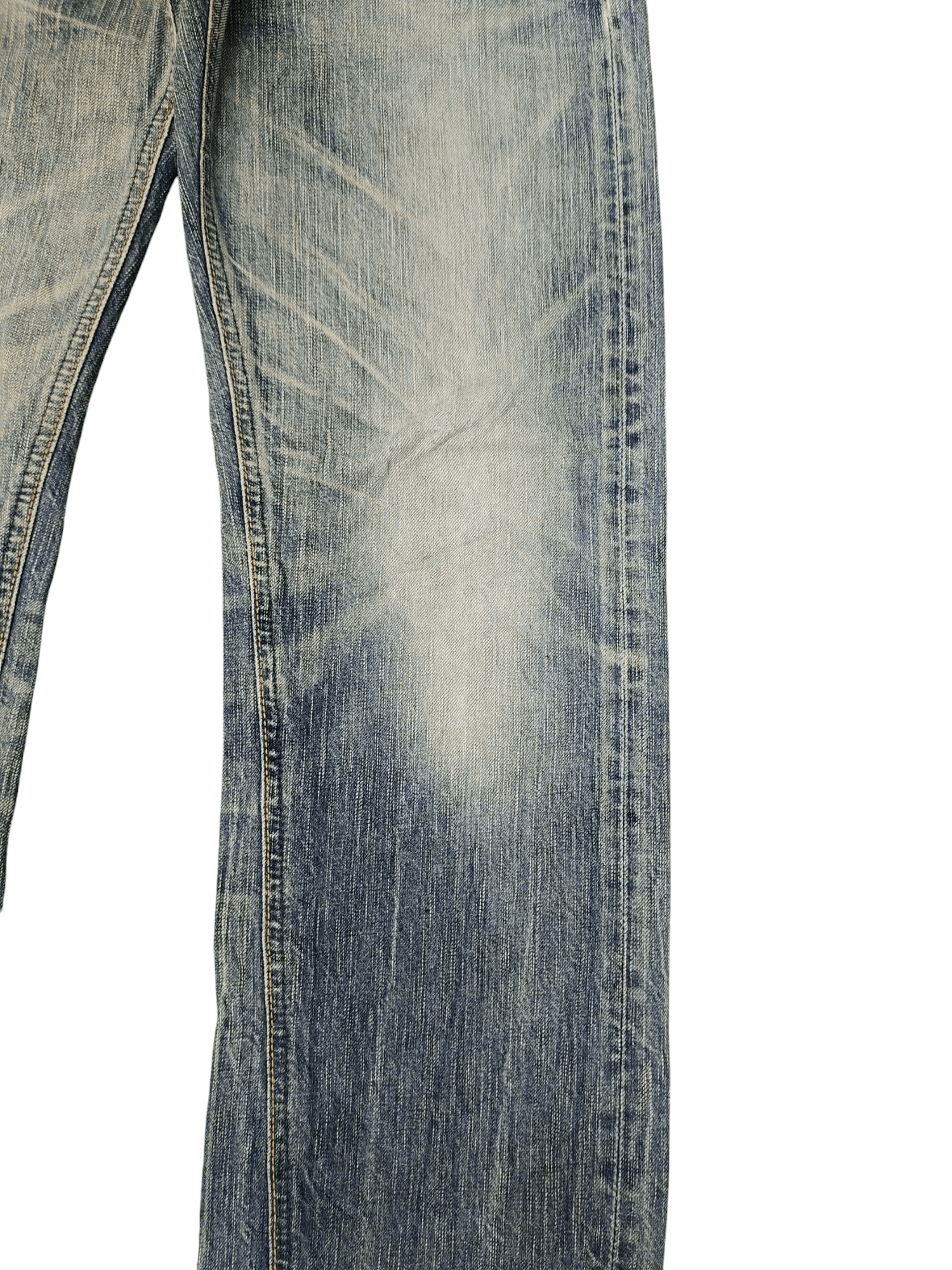 If Six Was Nine Vintage Edwin 503 Distress Faded Clawmark Denim Jeans Size US 29 - 4 Thumbnail