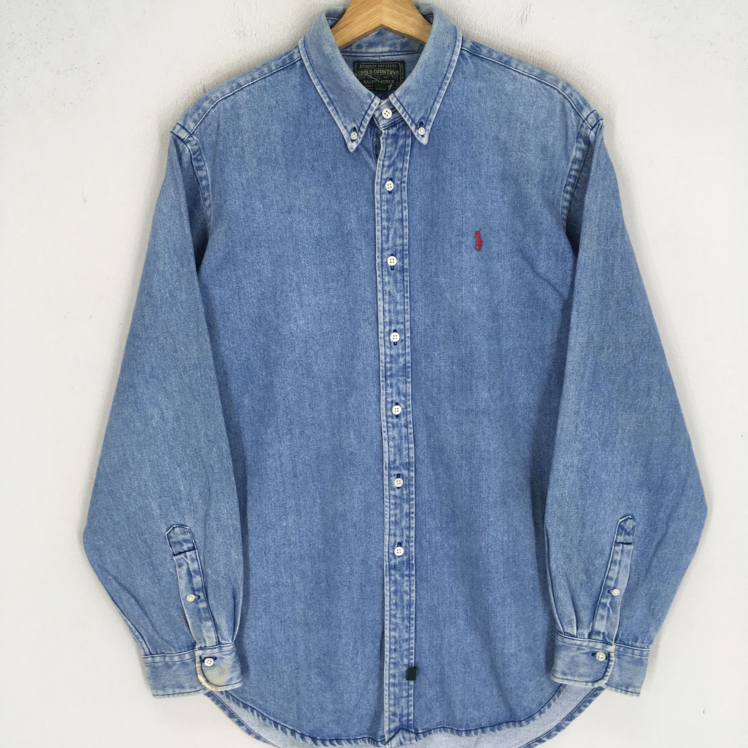 Polo Ralph Lauren vintage oxford button down polo ralph lauren - 1661 Size US L / EU 52-54 / 3 - 4 Thumbnail