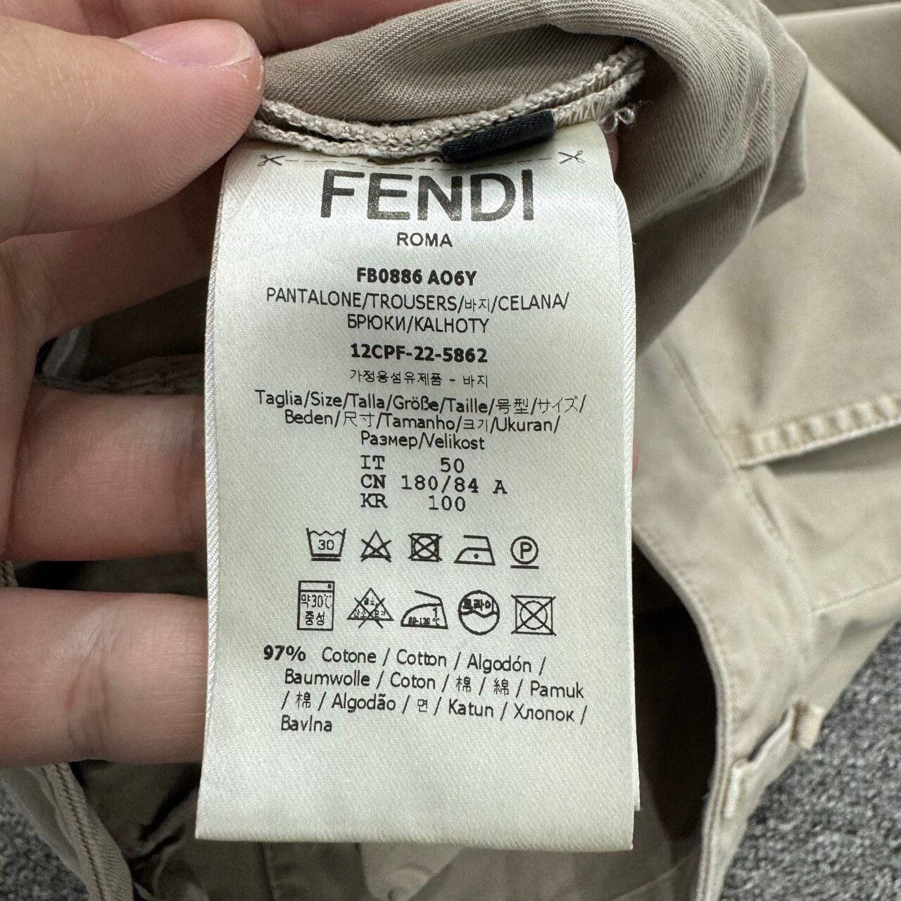 Fendi Fendi Vintage Cargo Pants in Size 50. Size US 40 / EU 56 - 4 Thumbnail