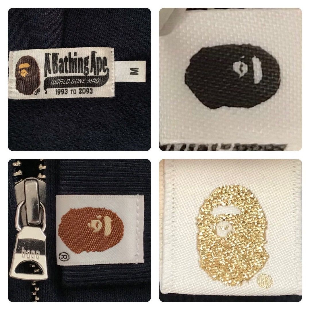 Bape BAPE logo shark full zip hoodie navy x 1st camo yellow APE Size US M / EU 48-50 / 2 - 8 Thumbnail
