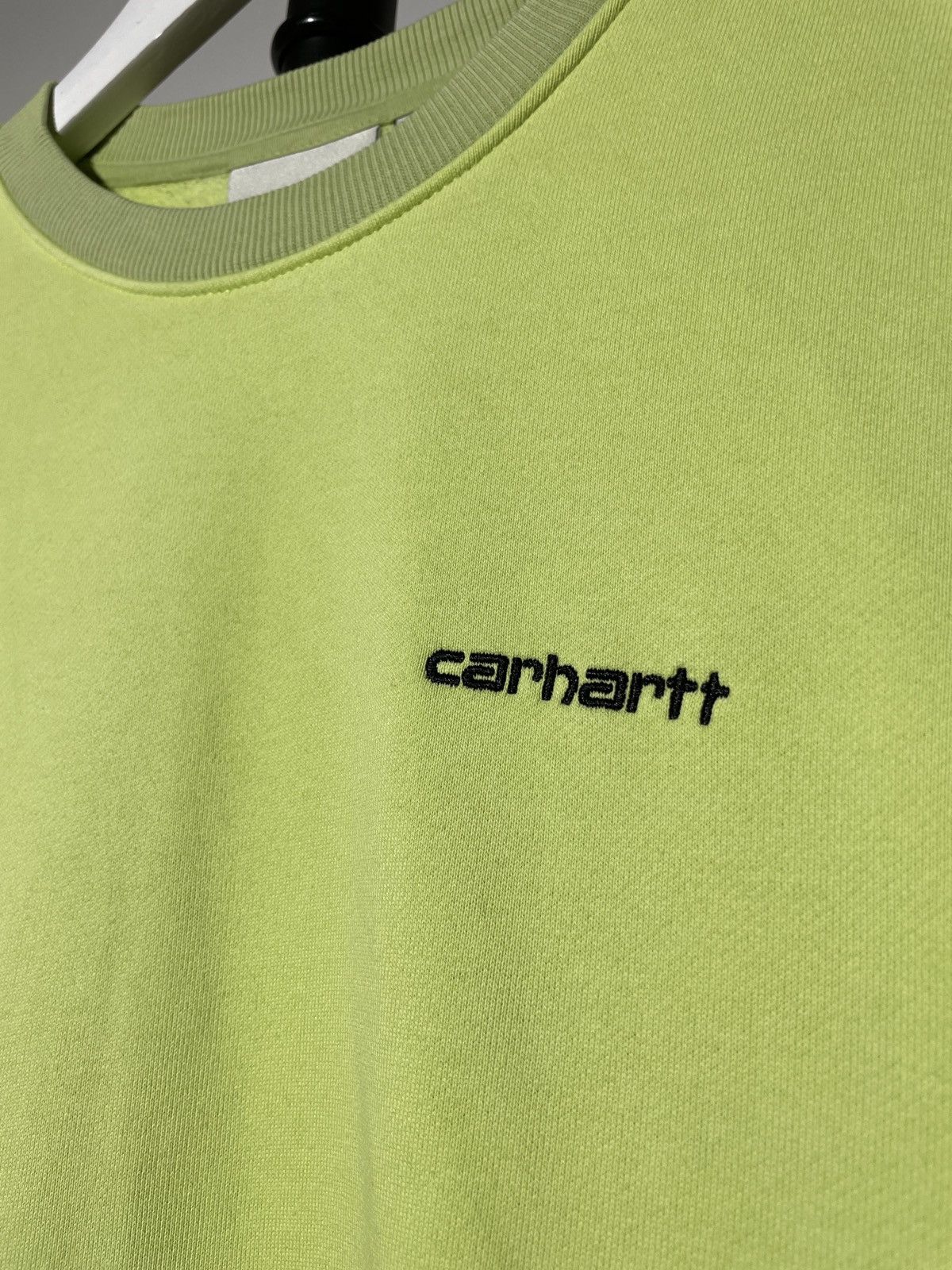 Carhartt × Vintage CARHARTT WIP SMALL LOGO NEON SWEATSHIRT Size US S / EU 44-46 / 1 - 4 Thumbnail