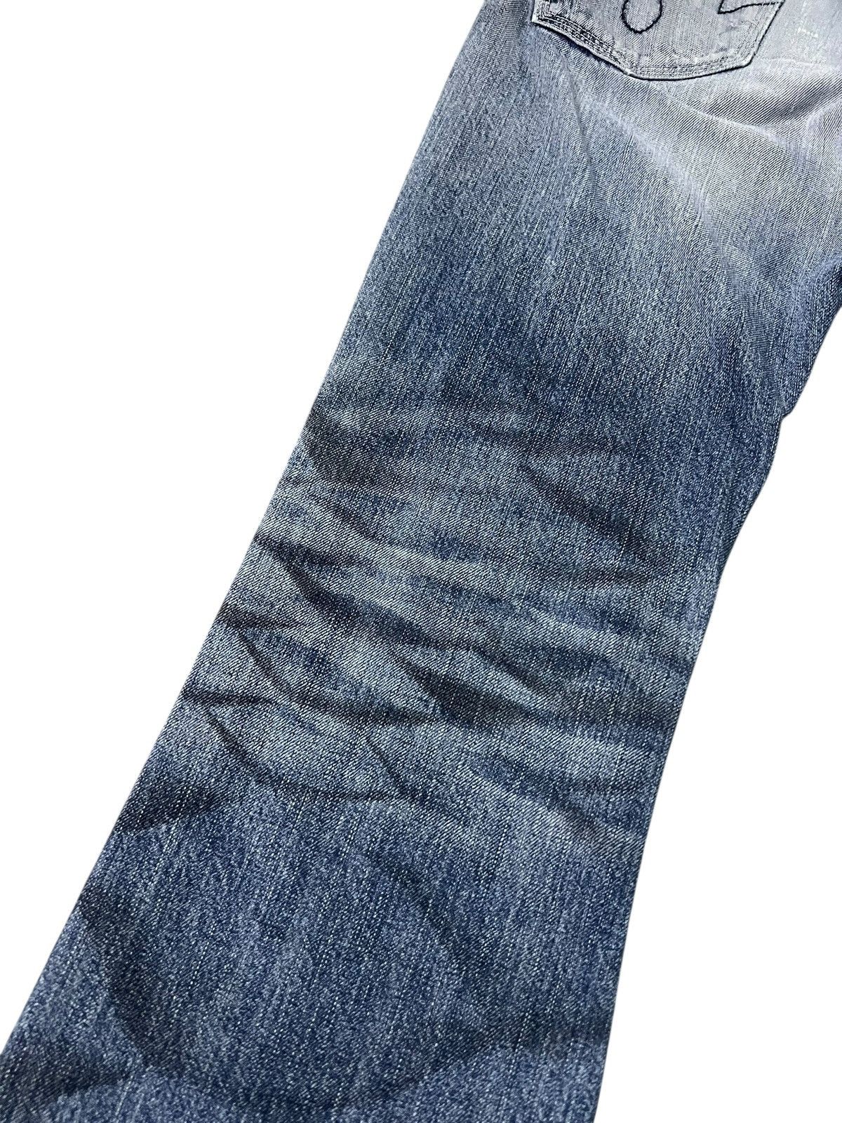 Japanese Brand 💥Flare💥Vintage Blue Way Faded Claw Jean Made In Nippon Size US 32 / EU 48 - 17 Thumbnail