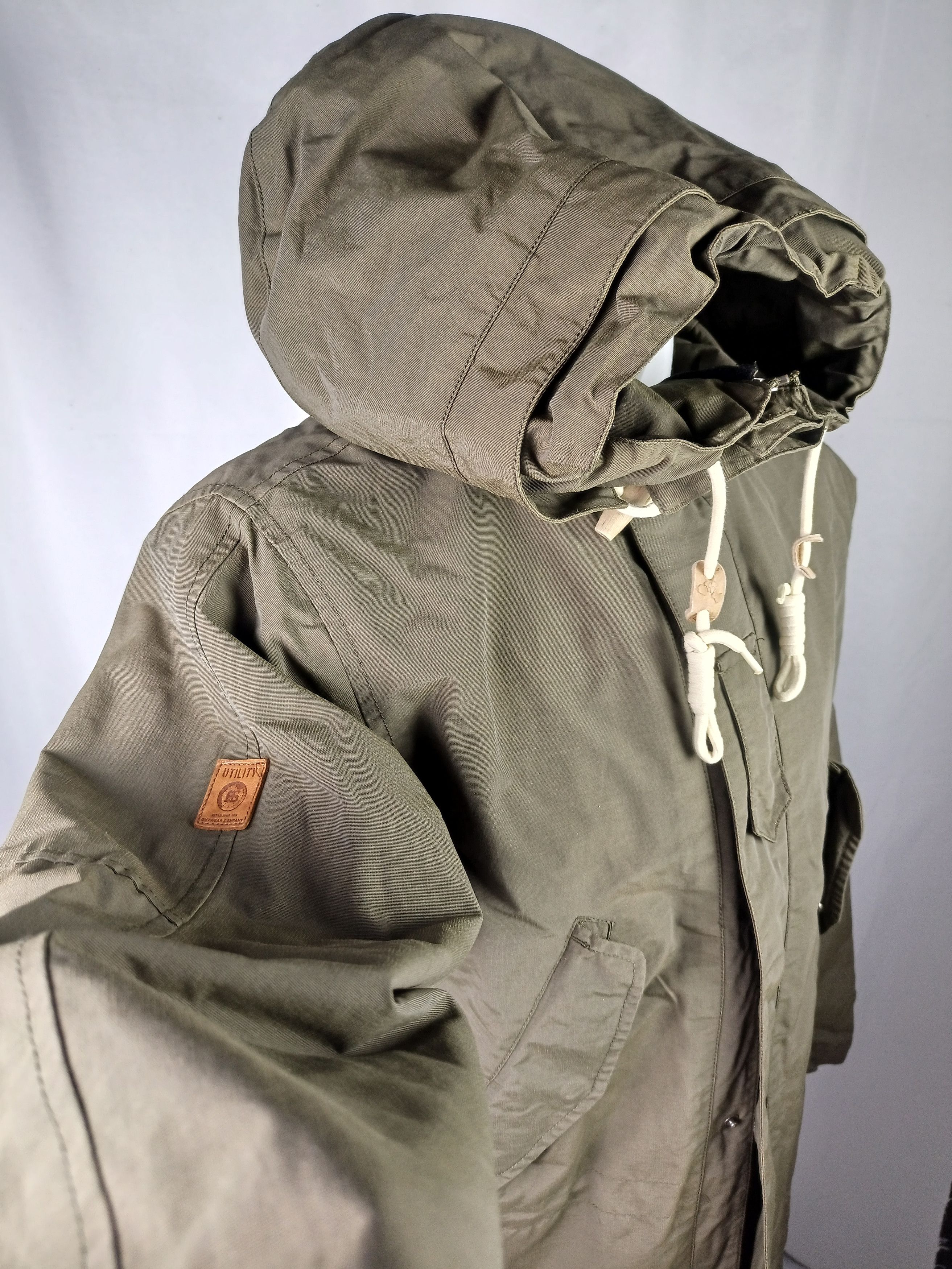 Japanese Brand FRJ JEANS fishtail Green Khaki Urban Vintage Parka Toggle Size US XL / EU 56 / 4 - 18 Thumbnail