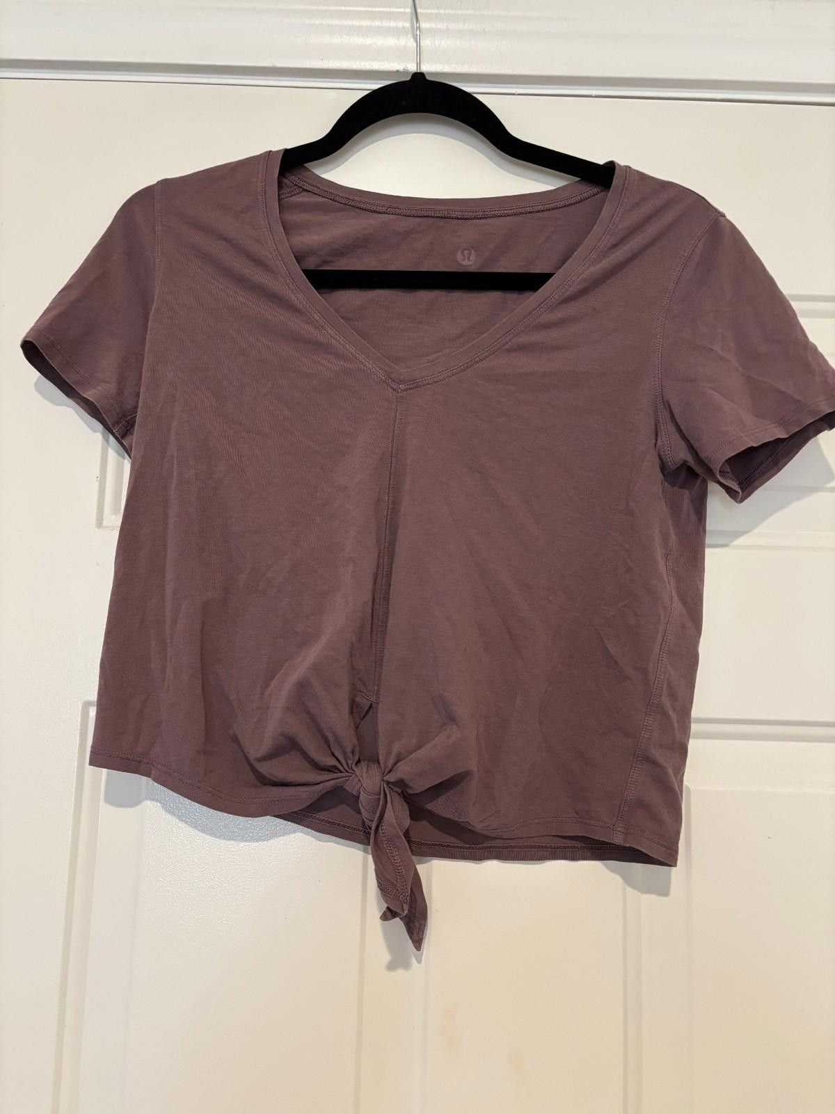 Lululemon Women's sz S brown Lululemon athletic shirt #613 Size S / US 4 / IT 40 - 1 Thumbnail