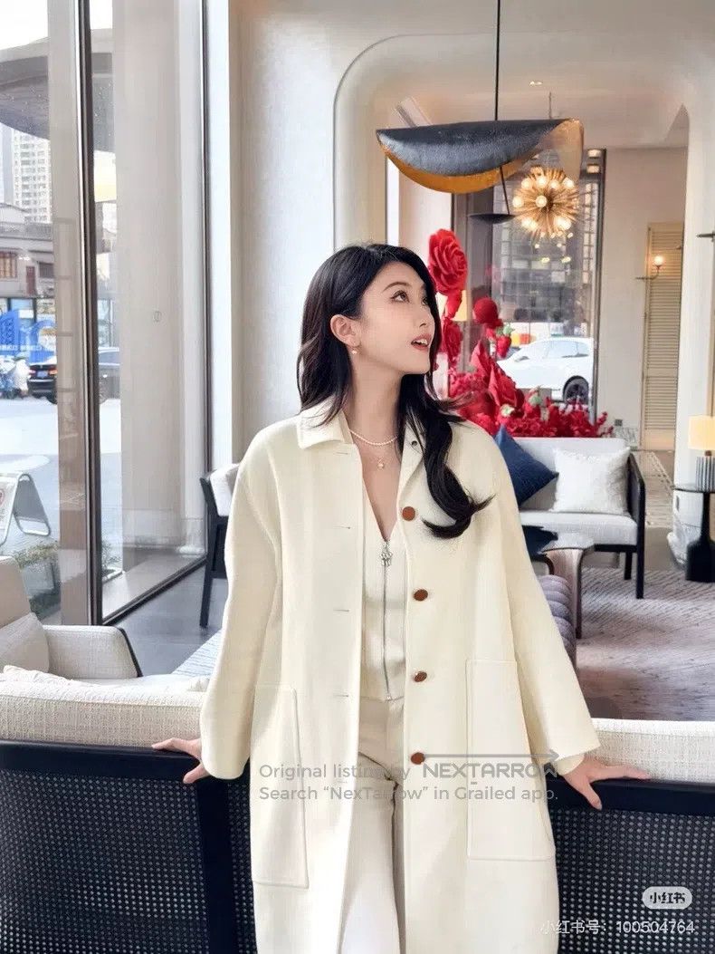 Hermes Hermes Straight Cut Buttoned Cashmere Coat Size XS / US 0-2 / IT 36-38 - 6 Thumbnail