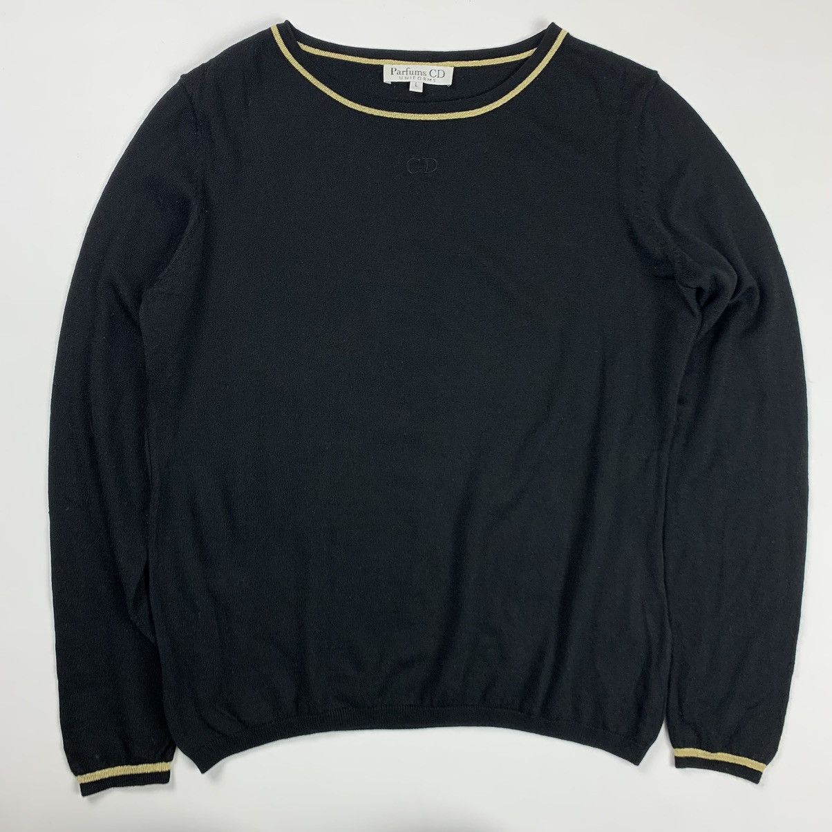 Dior Christian Dior Uniforms centre logo wool jumper Size L / US 10 / IT 46 - 1 Thumbnail