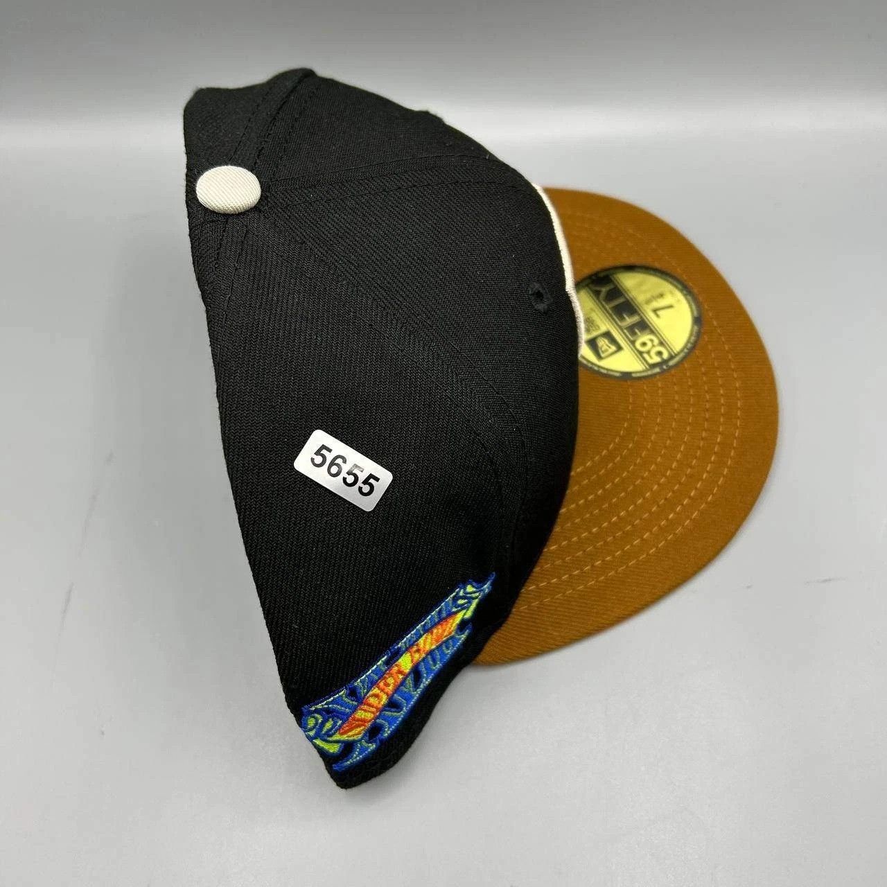 New Era Las Vegas Raiders Hat Men 7 1/4 Black Brown NFL Fitted Cap Size ONE SIZE - 9 Thumbnail