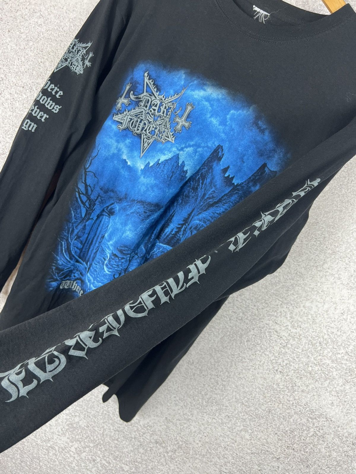 Band Tees Vintage Dark Funeral Where Shadows Forever Reign Longsleeve Size US M / EU 48-50 / 2 - 8 Thumbnail