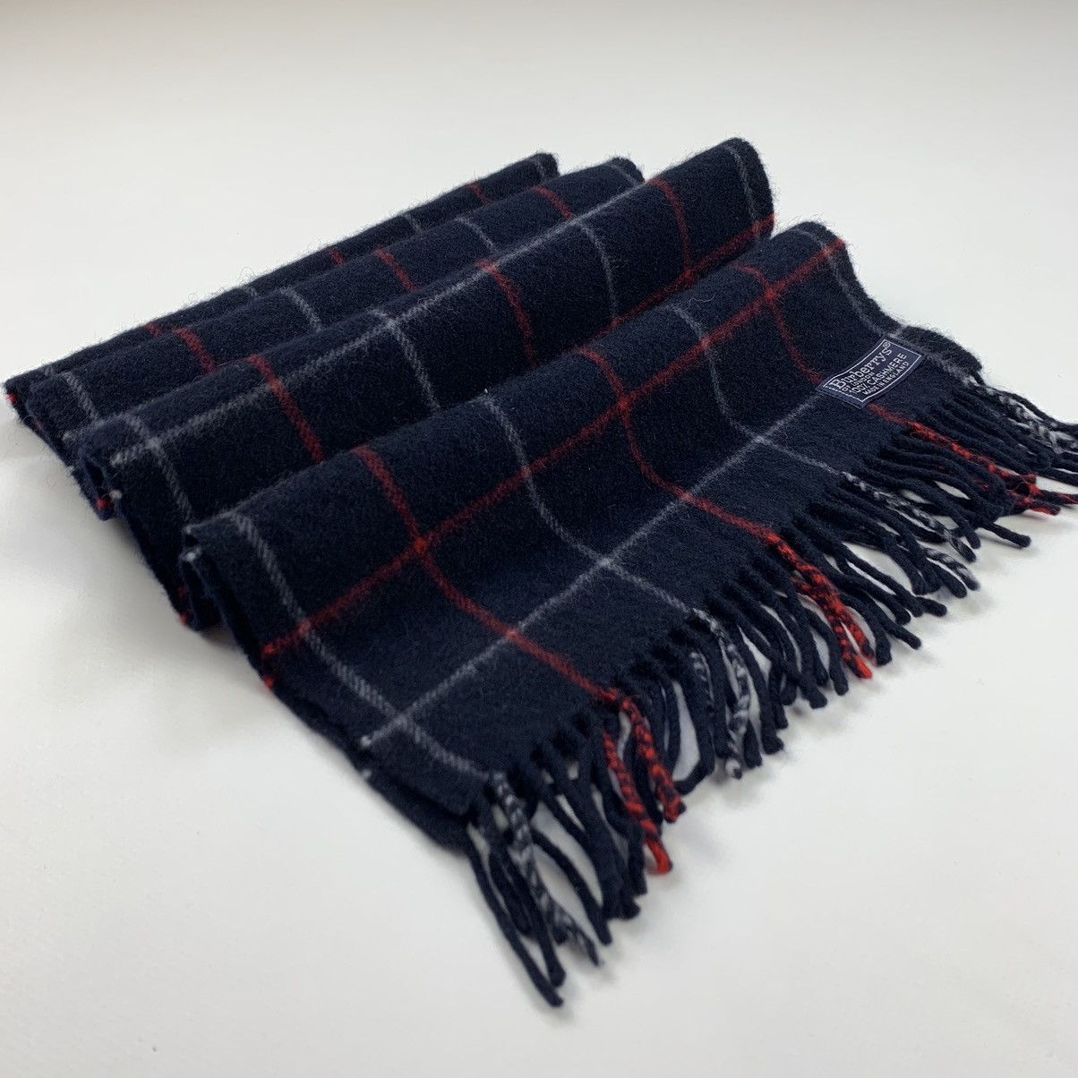 Burberry × Burberry Prorsum × Vintage Burberry vintage cashmere checked scarf Size ONE SIZE - 3 Thumbnail