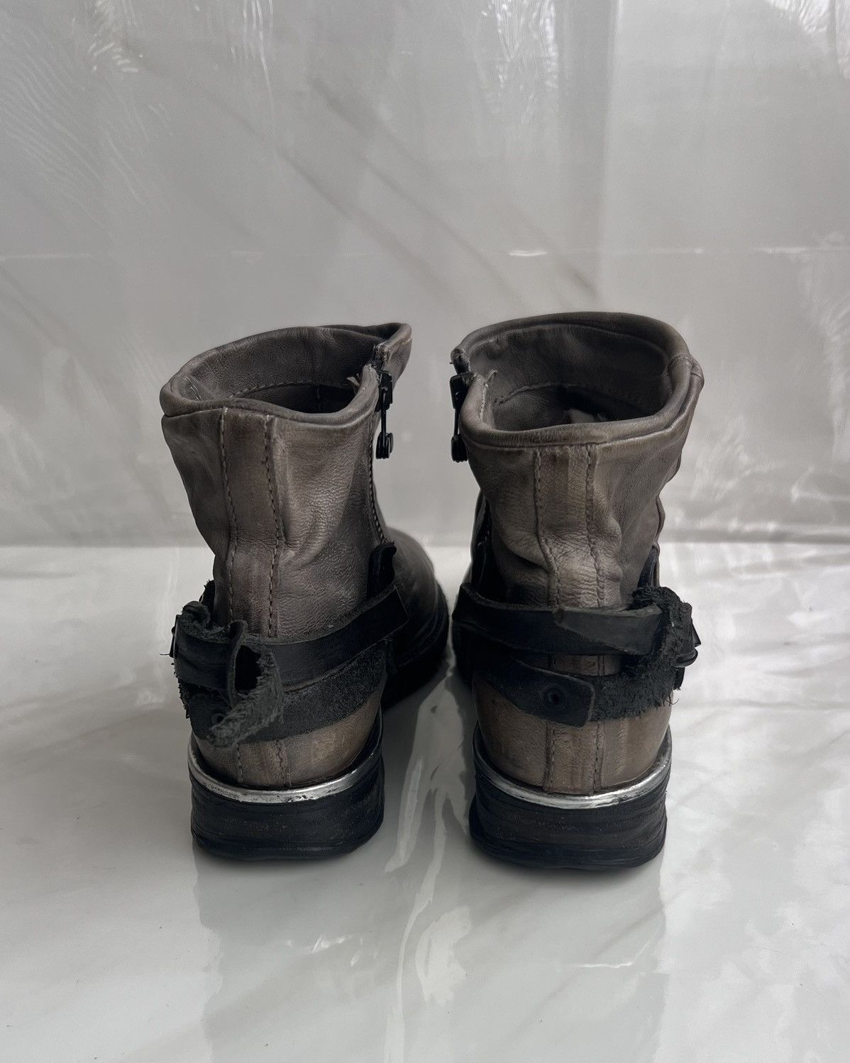 A.S.98 As 98 Airstep Zipper Boho Biker Gray distressed boot Size US 8 / IT 38 - 8 Thumbnail