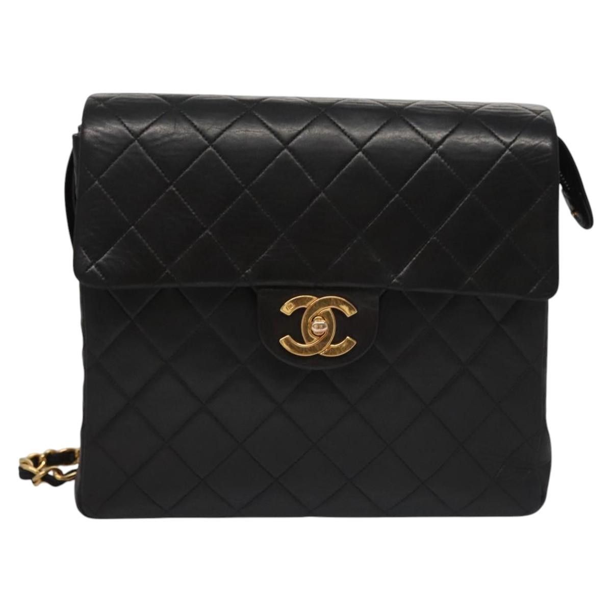 Chanel Single Flap Black Leather Backpack Bag (Pre-Owned) Size ONE SIZE - 1 Thumbnail