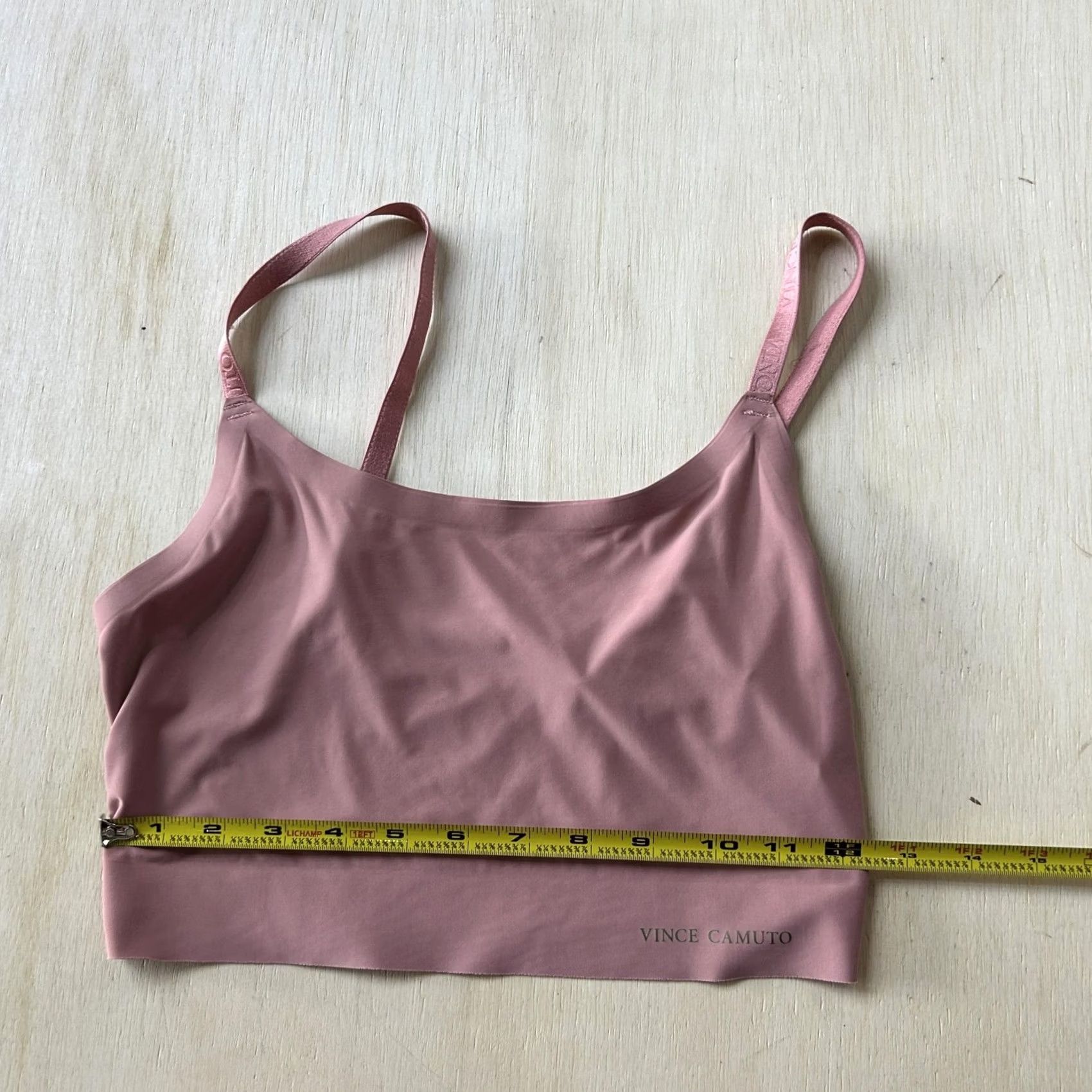 Vince Camuto Vince Camuto Bralette Womens Medium Pink Microfiber Wireless Adjustable Straps Size ONE SIZE - 6 Thumbnail