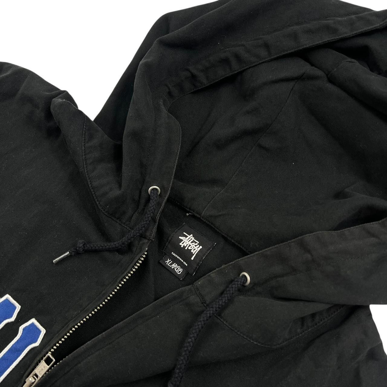 Stussy Vintage Black Stussy Jacket Blue Spellout - Extra Large Size US XL / EU 56 / 4 - 4 Thumbnail