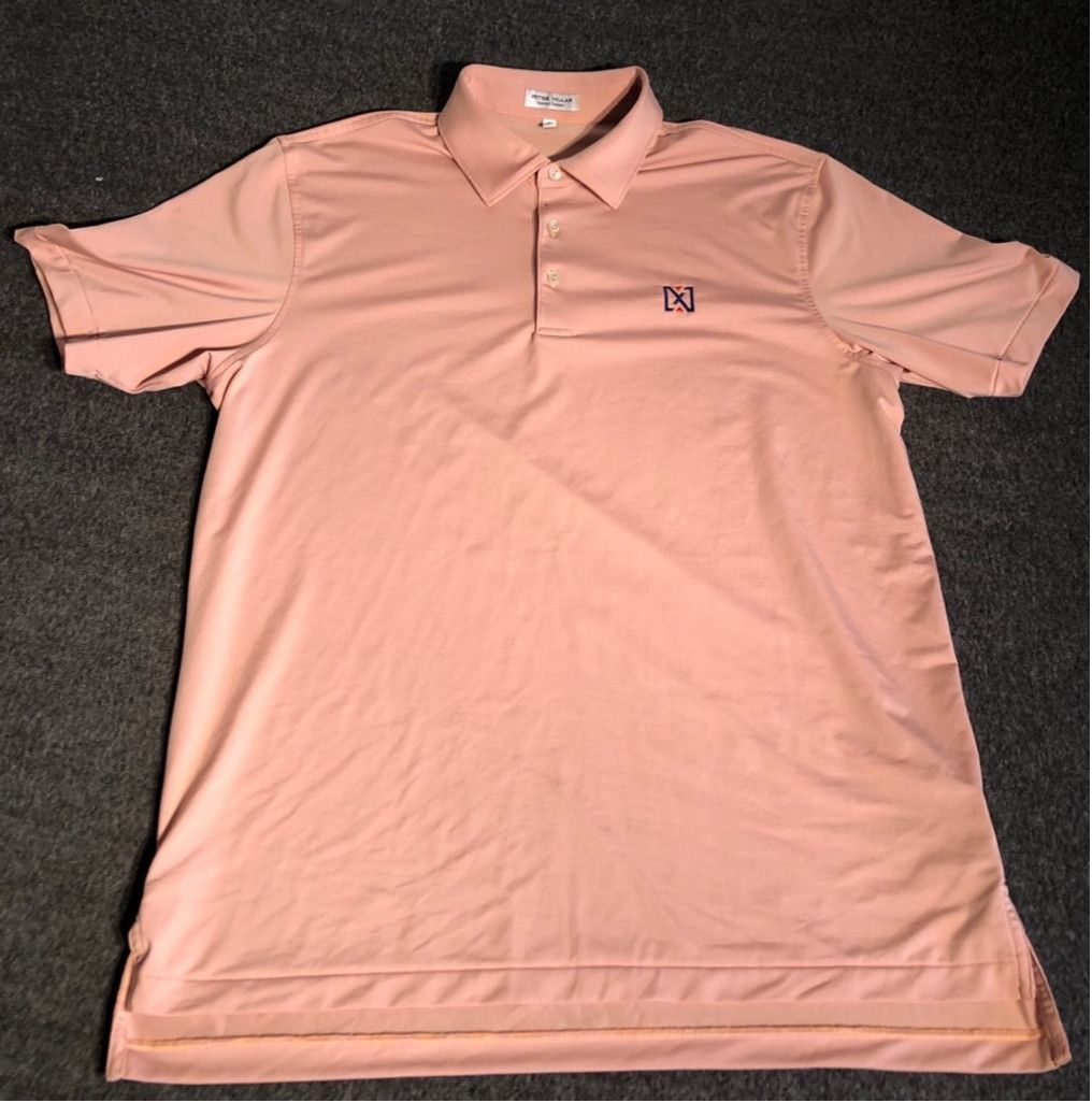 Peter Millar Peter millar large orange golf shirt Size US L / EU 52-54 / 3 - 1 Thumbnail