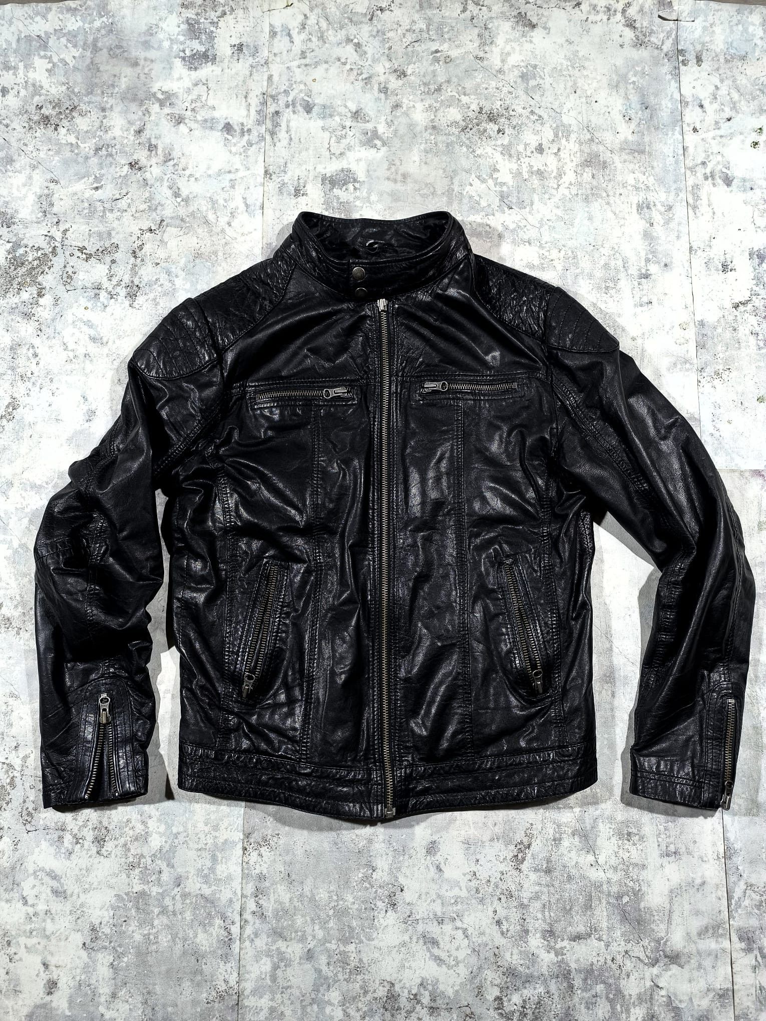 Other VTG HEDI SLIMANE 14th ADDICTION MOTO BIKER LEATHER JACKET Size US M / EU 48-50 / 2 - 1 Thumbnail