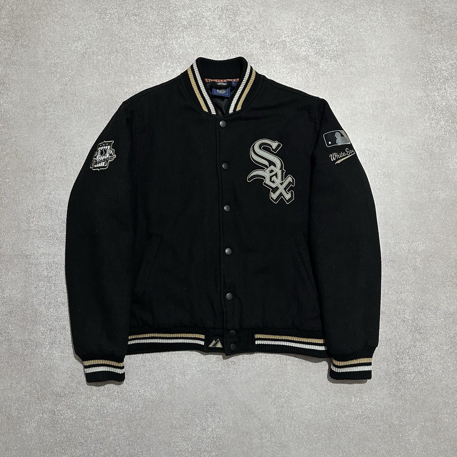 MLB × Majestic × Vintage Whitesox Cooperstown Majestic Bomber MLB Baseball Jacket Size US L / EU 52-54 / 3 - 1 Thumbnail