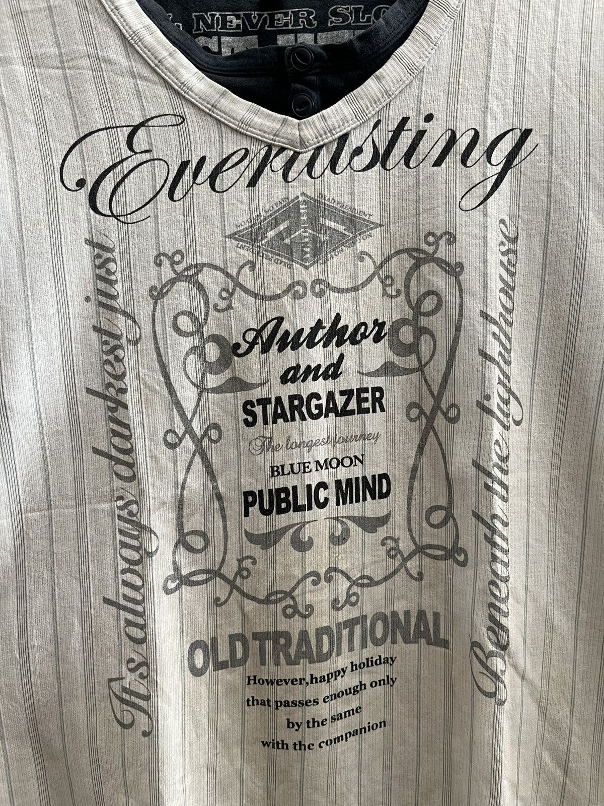 Japanese Brand Everlasting Typography Tee – Gothic Japan Retro Archive Size US L / EU 52-54 / 3 - 4 Thumbnail