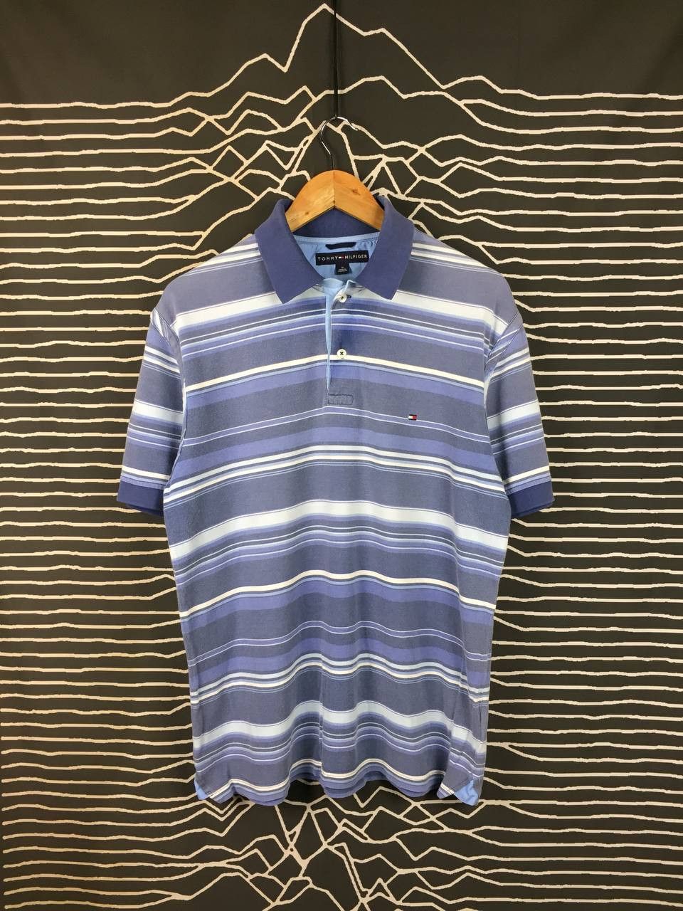 Tommy Hilfiger Tommy Hilfiger Nautical Blue Multi-Stripe Polo Shirt Size M Size US M / EU 48-50 / 2 - 2 Thumbnail