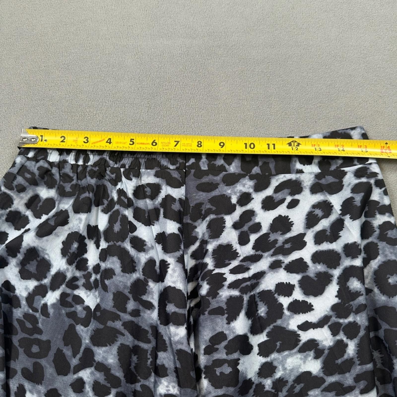 Other S.Deer Skirt L Womens Gray Black White Leopard Print Size 36" / US 14 / IT 50 - 4 Thumbnail