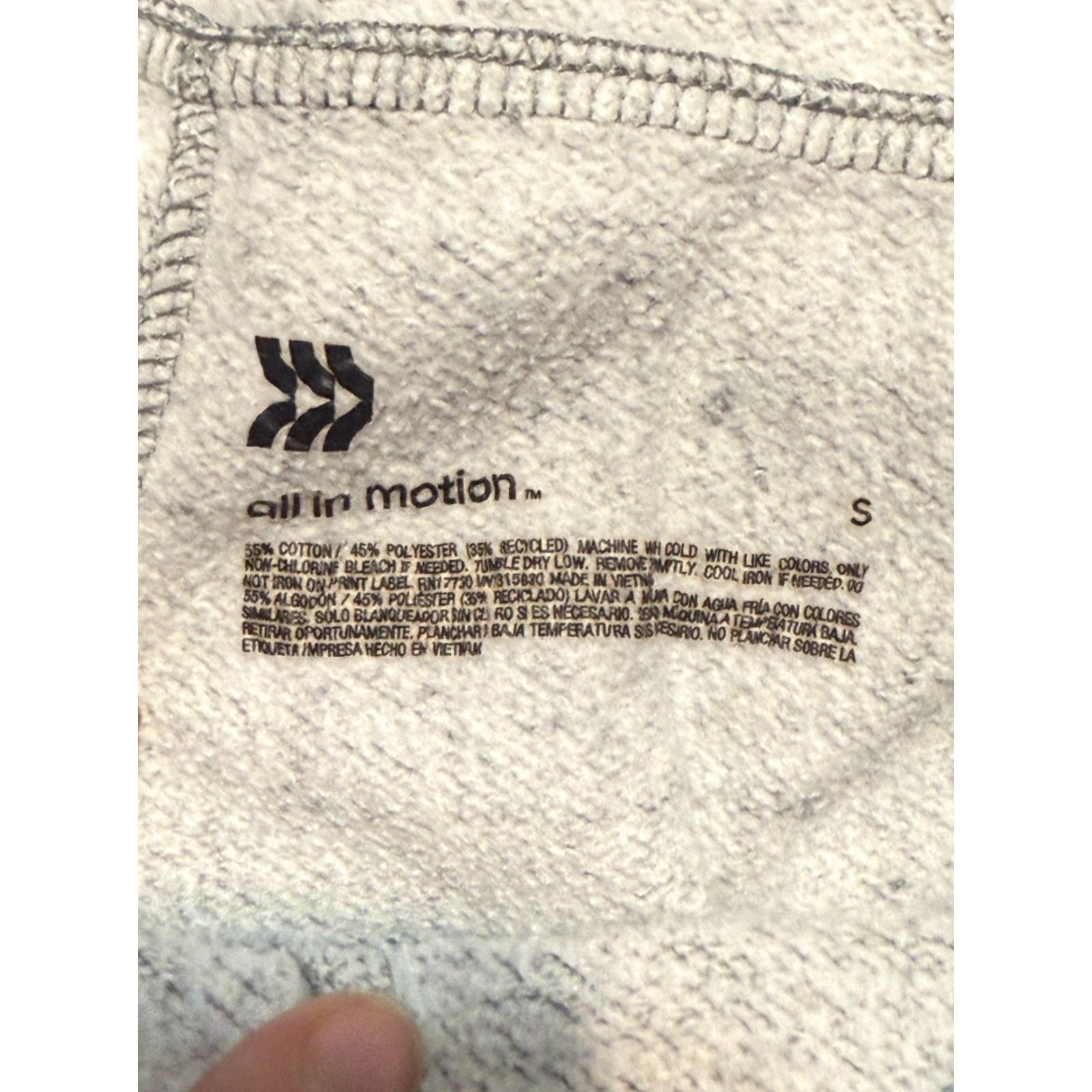 Vintage All in Motion Pants Men’s Small Gray Sweatpants Drawstring Regular Inseam 24.5 Size US 29 - 4 Thumbnail