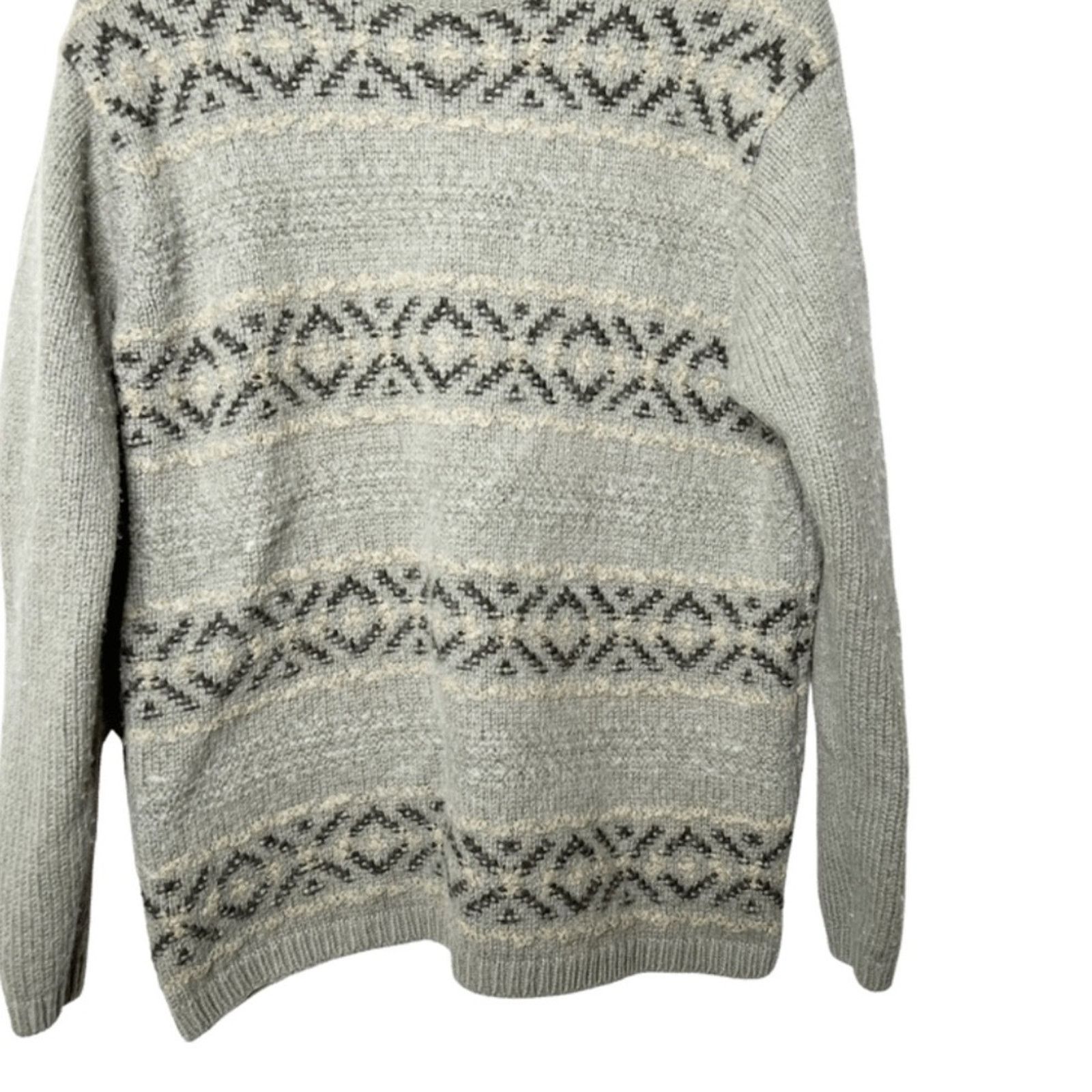 Liz Claiborne Liz Claiborne Vintage Wool Blend Aztec Knit Sweater Size XL / US 12-14 / IT 48-50 - 4 Thumbnail